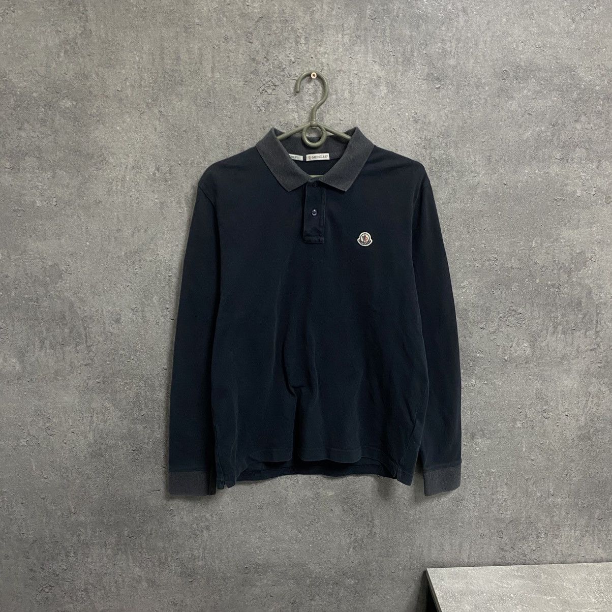 Moncler Moncler Polo Long Sleeve Size US L / EU 52-54 / 3 - 1 Thumbnail