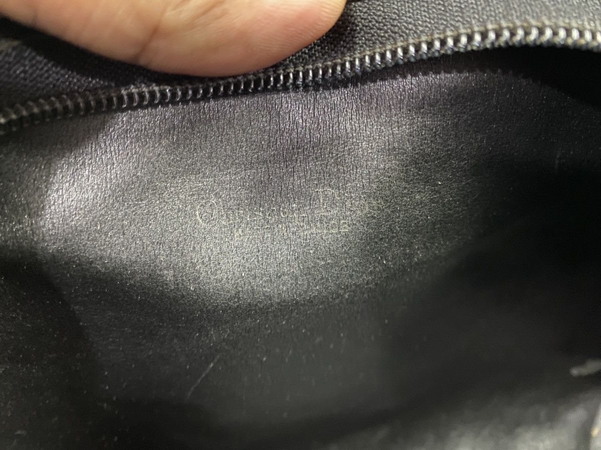 Dior Vintage Christian Dior Black Oblique Monogram Travel Pouch Size ONE SIZE - 9 Thumbnail