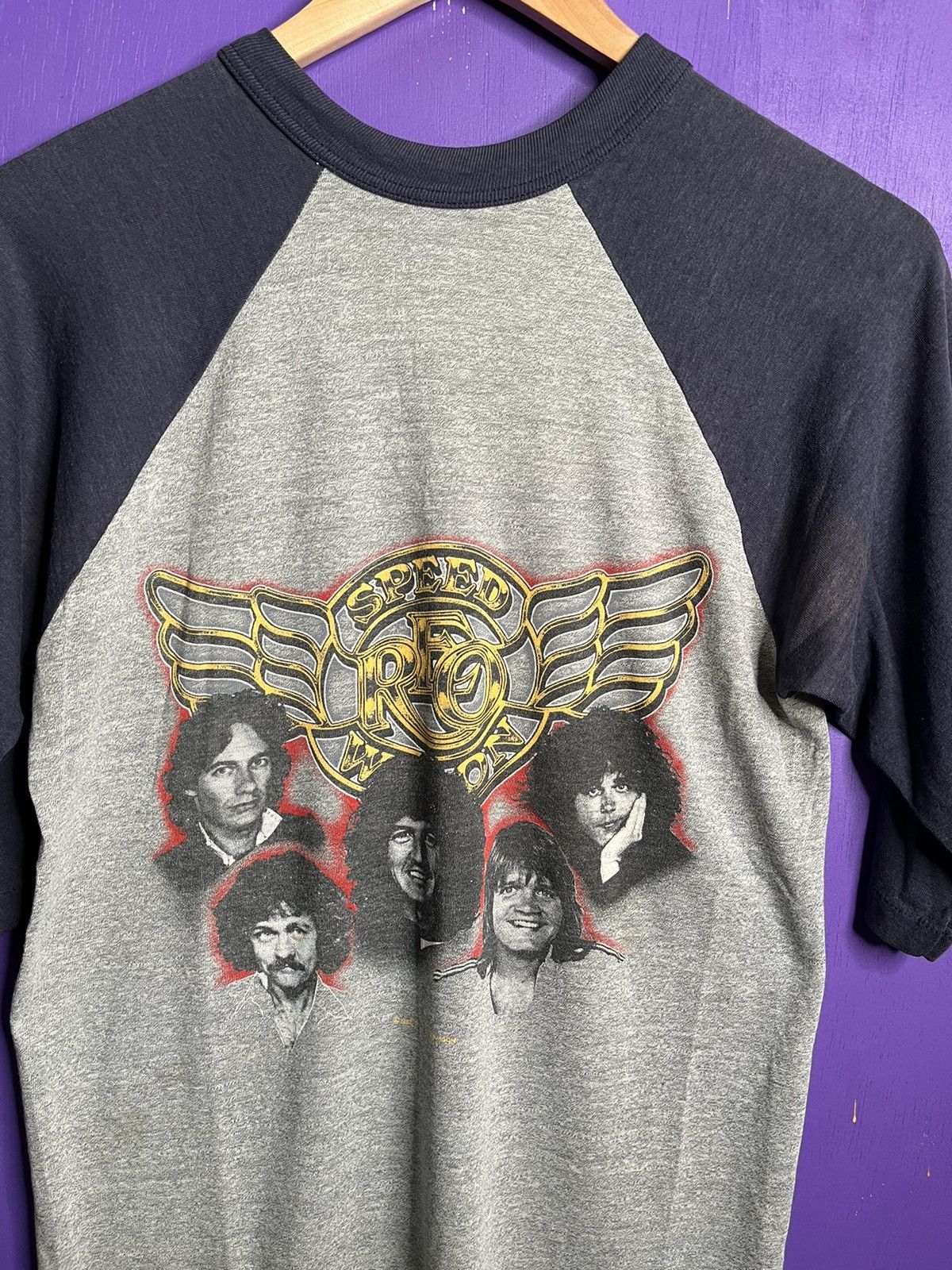 Band Tees × Vintage Vintage 1982 REO Speedwagon tour raglan t-shirt Size US M / EU 48-50 / 2 - 3 Thumbnail
