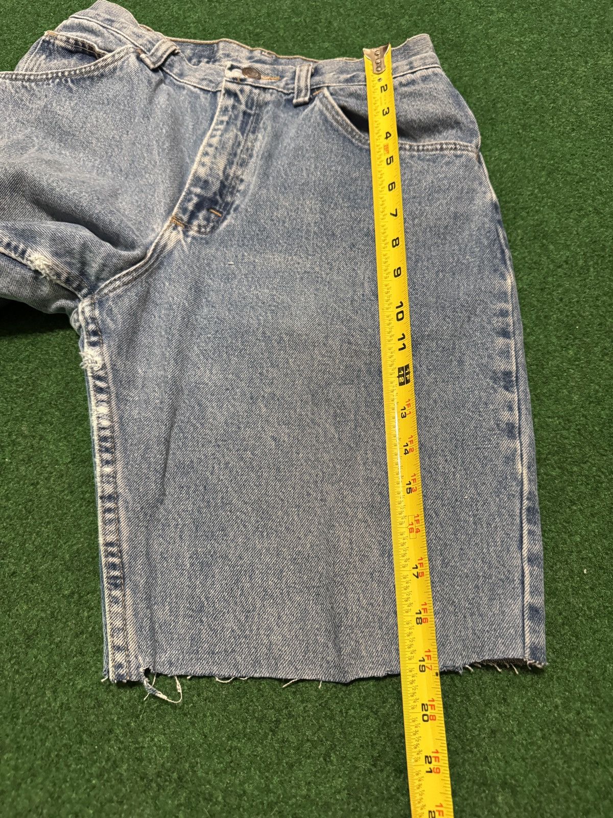 Vintage 90s Jorts Relaxed Grunge Cutoff High Waisted Denim Shorts Size 28" / US 6 / IT 42 - 8 Thumbnail