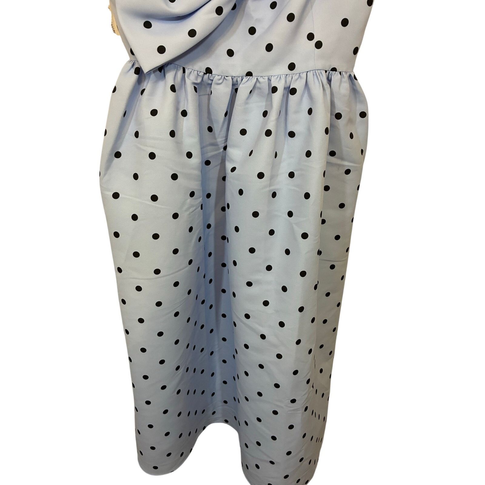 Sachin & Babi NWT Sachin & Babi Sloane Asymmetrical Bow Midi Dress Large Size L / US 10 / IT 46 - 7 Thumbnail
