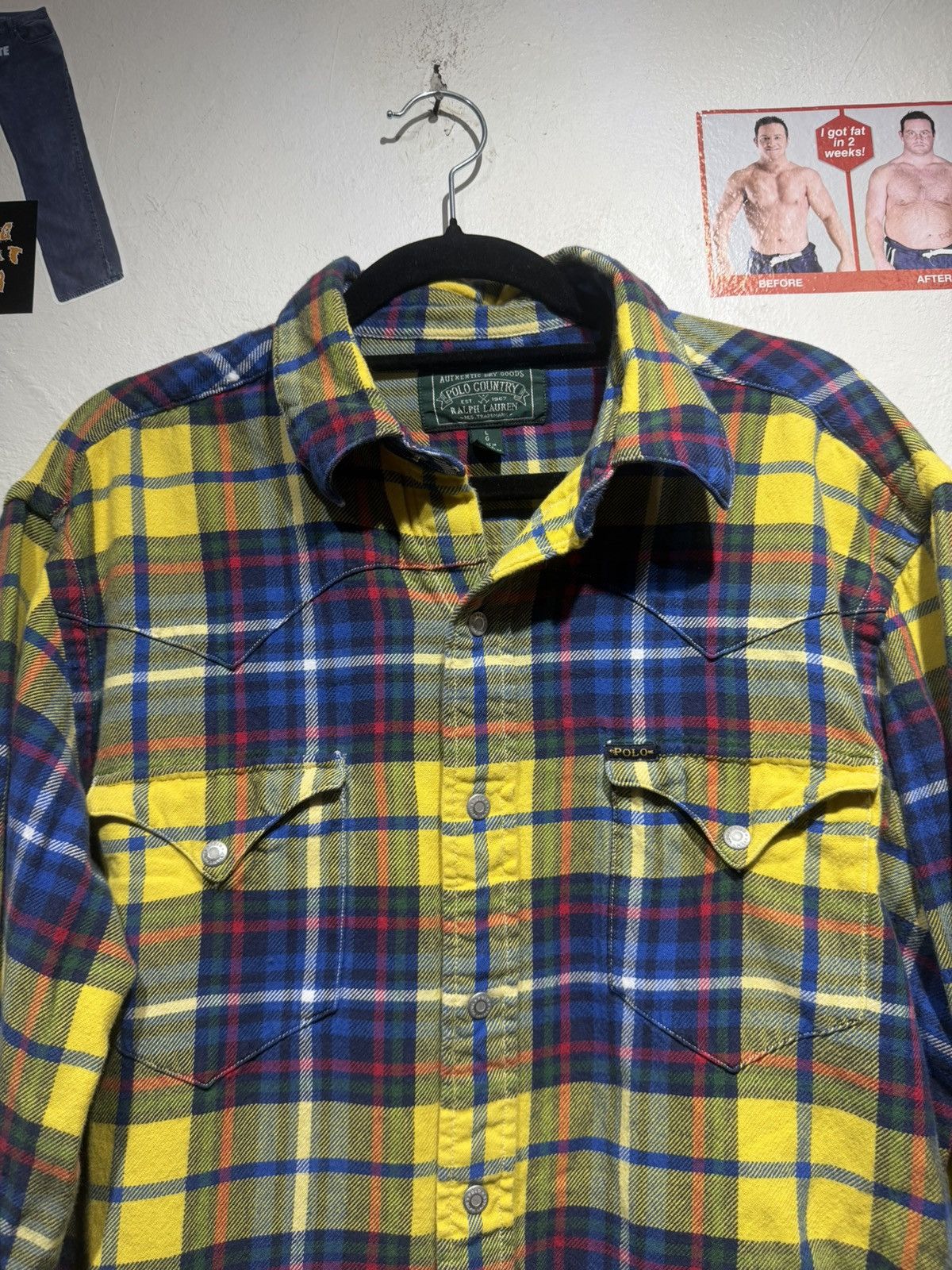 Polo Ralph Lauren Vintage Polo Country Ralph Lauren Flannel Size US L / EU 52-54 / 3 - 4 Thumbnail
