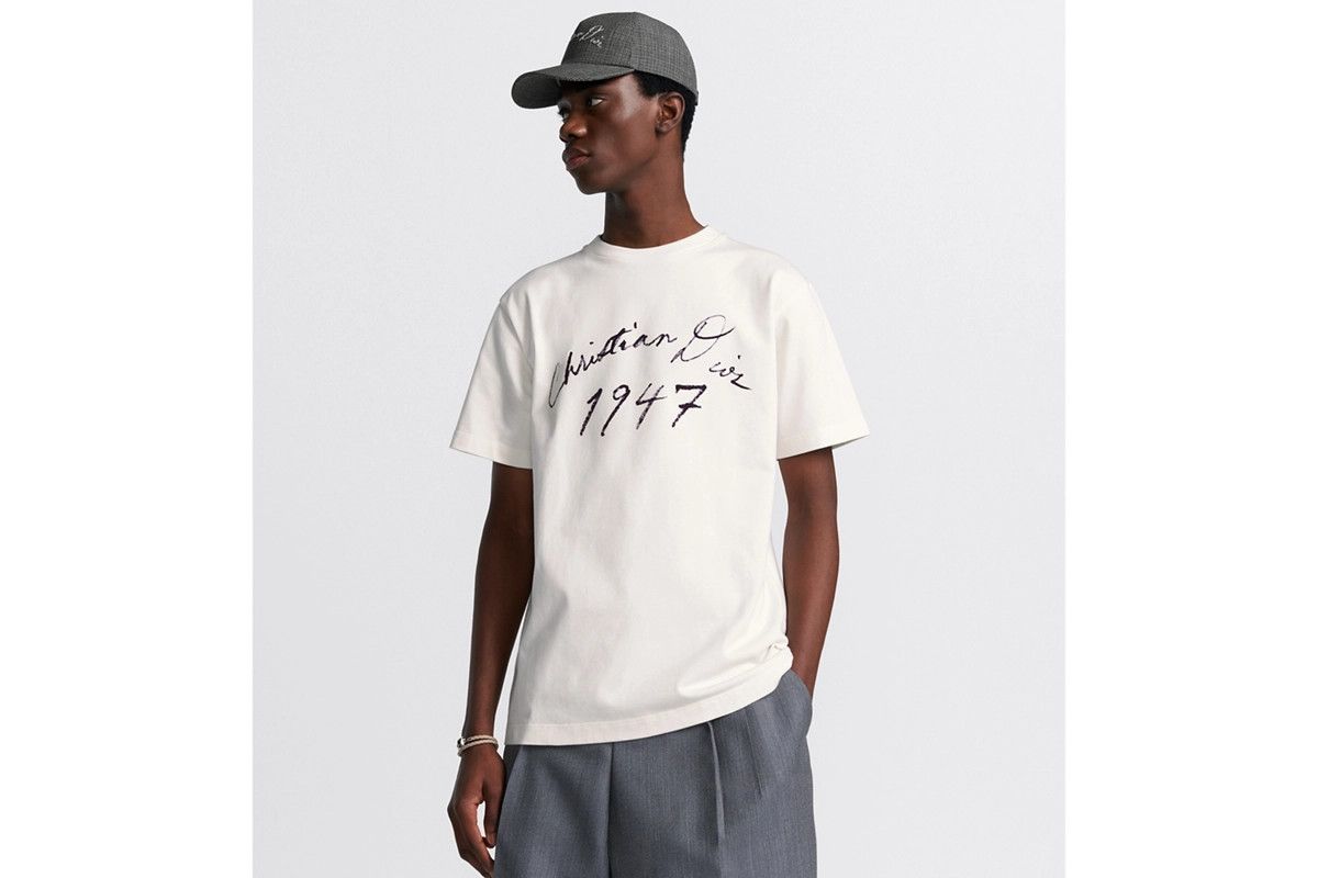 Dior o1bcso1str0226 Relaxed-Fit T-Shirt in White Size US M / EU 48-50 / 2 - 4 Thumbnail
