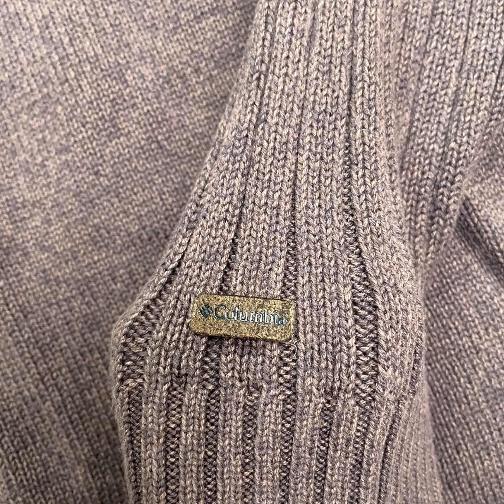 Vintage Columbia Pullover Sweater Mens XL Brown Crew Neck Ribbed Knit 100% Cotton Casual Check Knit Style Tight-Knit Regular Fit Mens Size US XL / EU 56 / 4 - 4 Thumbnail