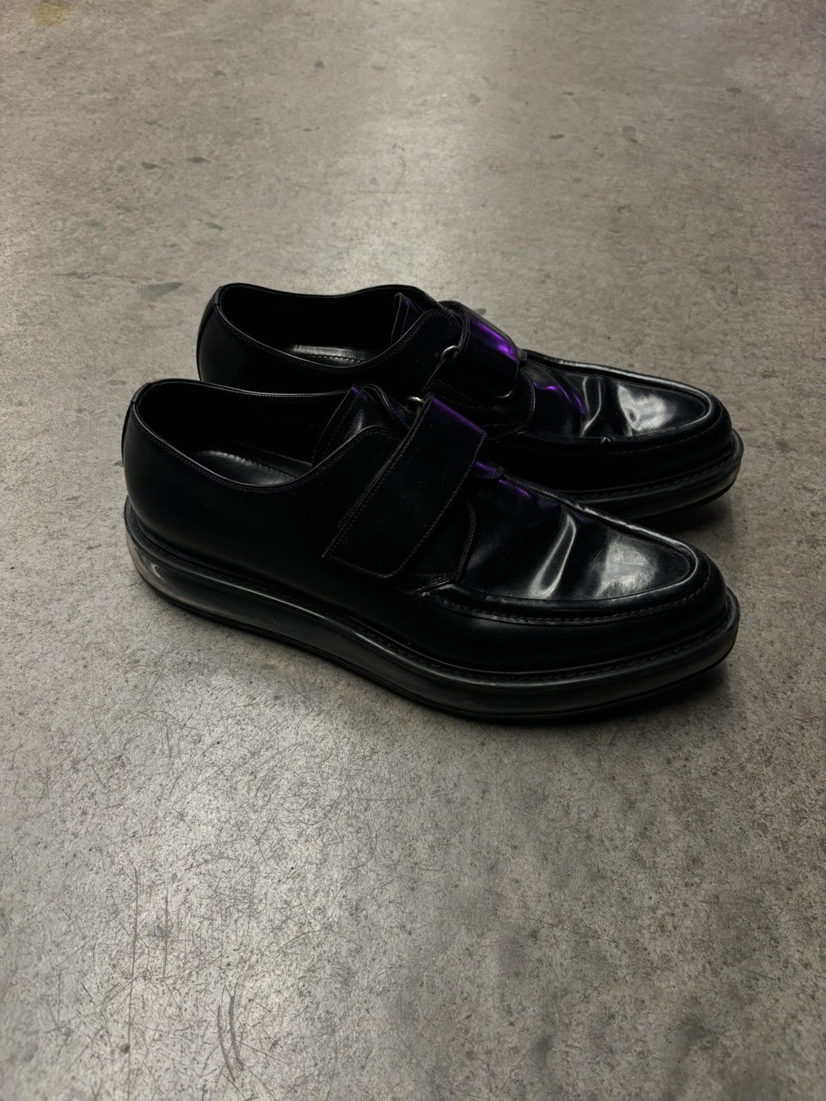 Prada Prada Clear-Soled Derby Shoe Black Air Shoes | Grailed