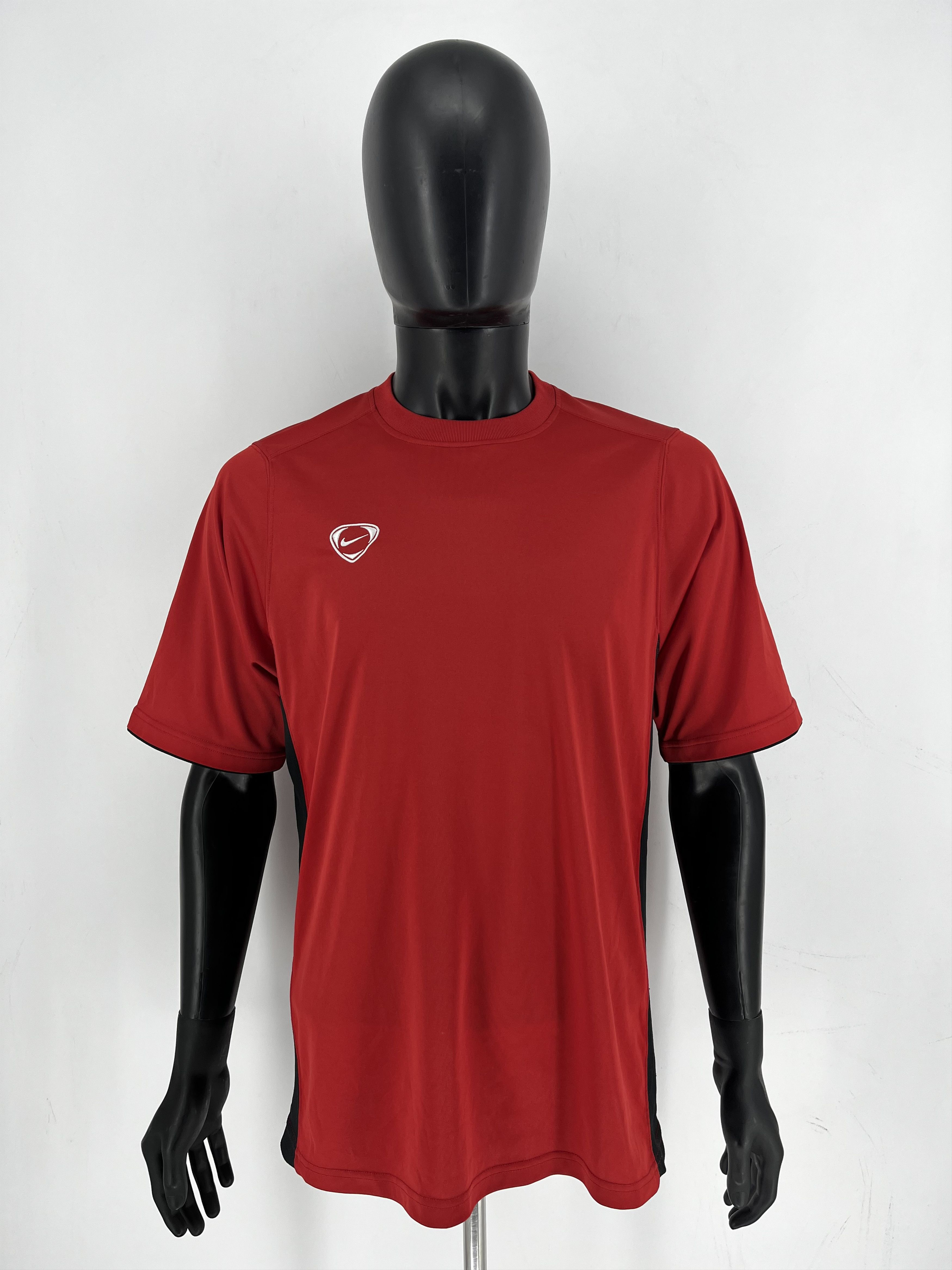 Nike Nike Red Mens Retro Swoosh Football Training Shirt L Size US L / EU 52-54 / 3 - 3 Thumbnail