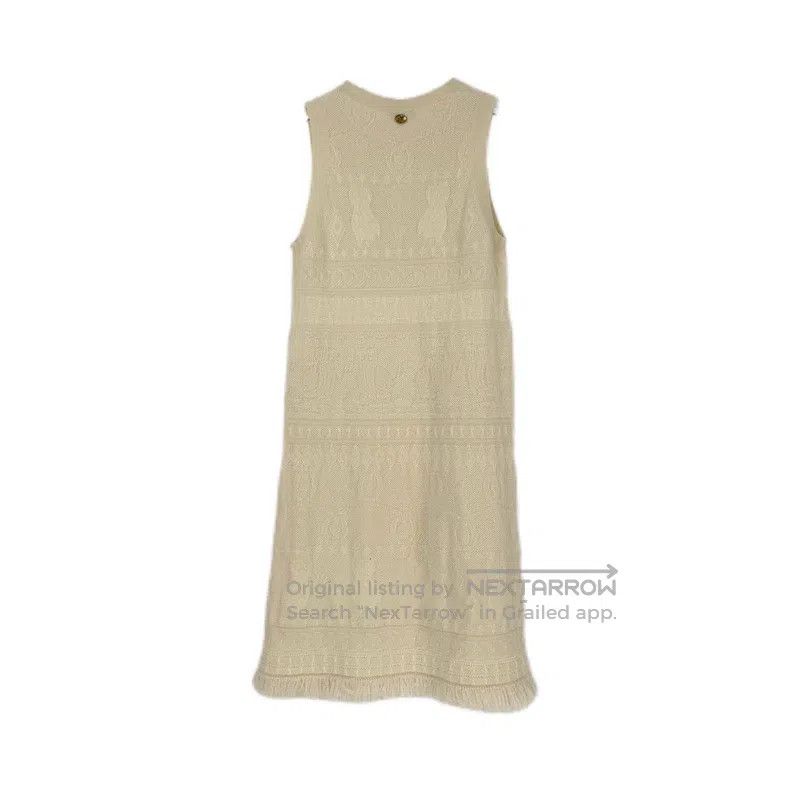 Chanel Chanel Beige tassel cashmere dress Size XXS / US 00 / IT 34 - 2 Thumbnail