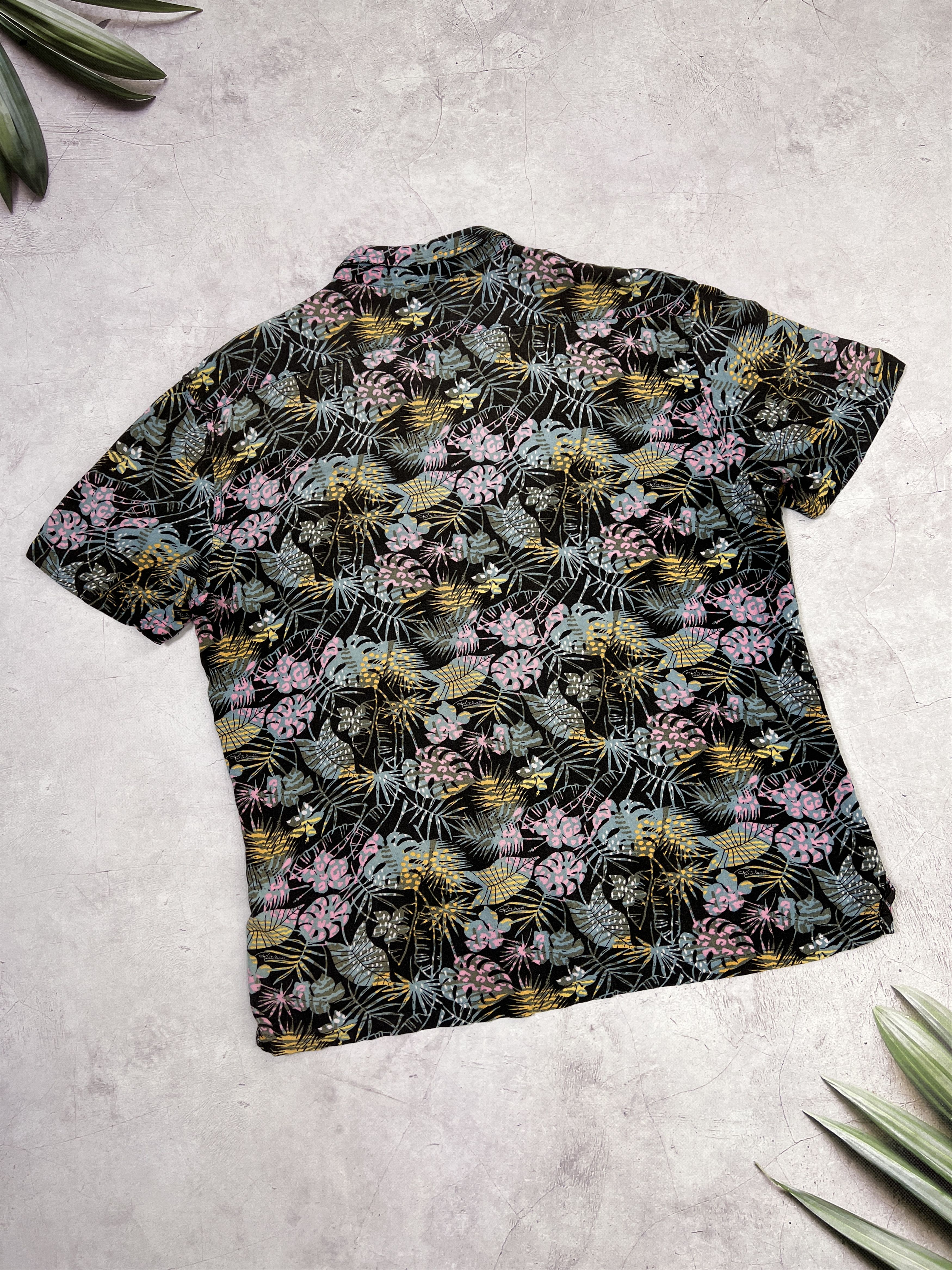 Roberto Cavalli Roberto Cavalli Hawaiian Viscose Shirt Floral Pattern Size US L / EU 52-54 / 3 - 9 Thumbnail