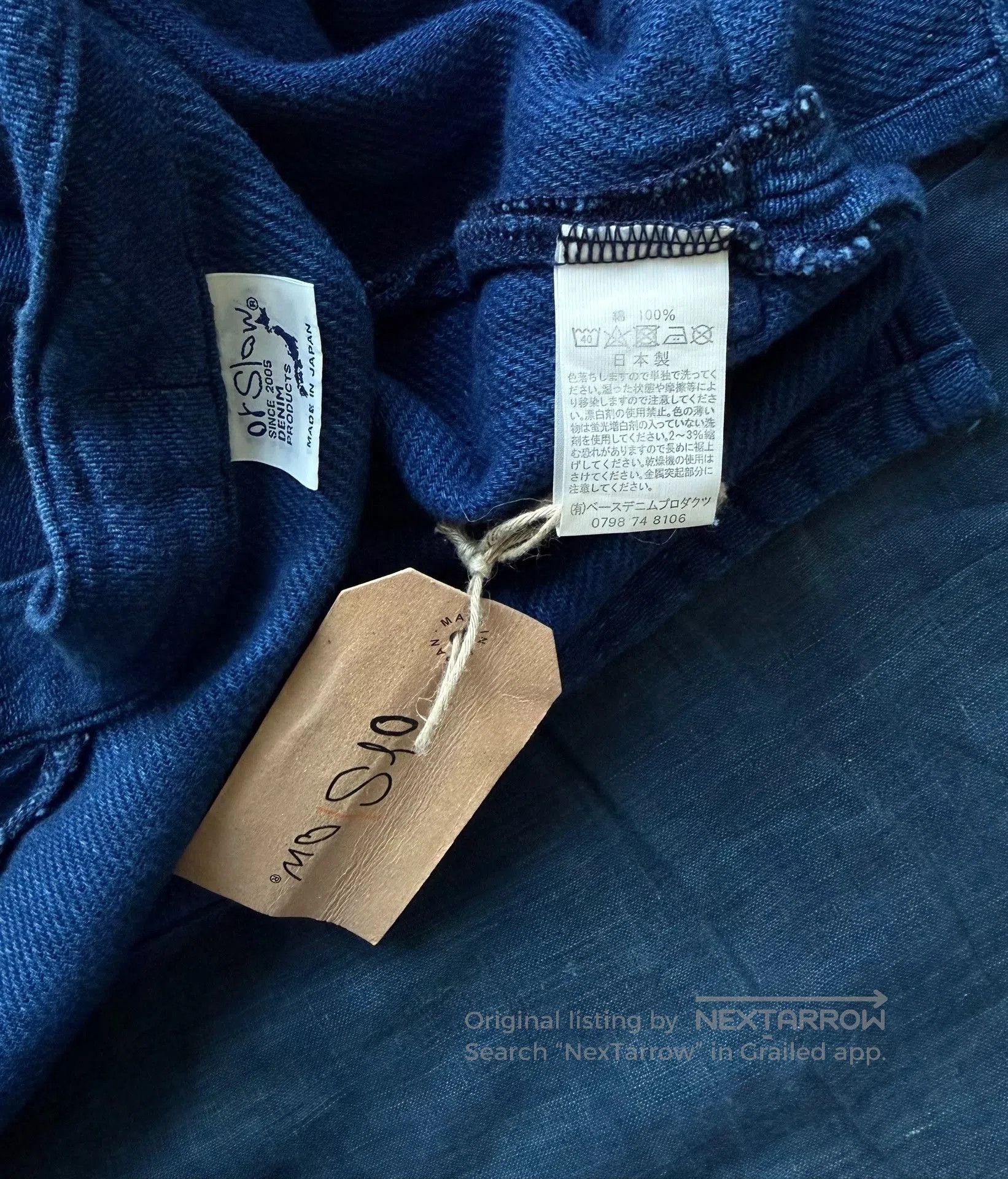 Orslow Orslow Takumi Indigo Dye Robe Cardigan. Size US M / EU 48-50 / 2 - 9 Thumbnail