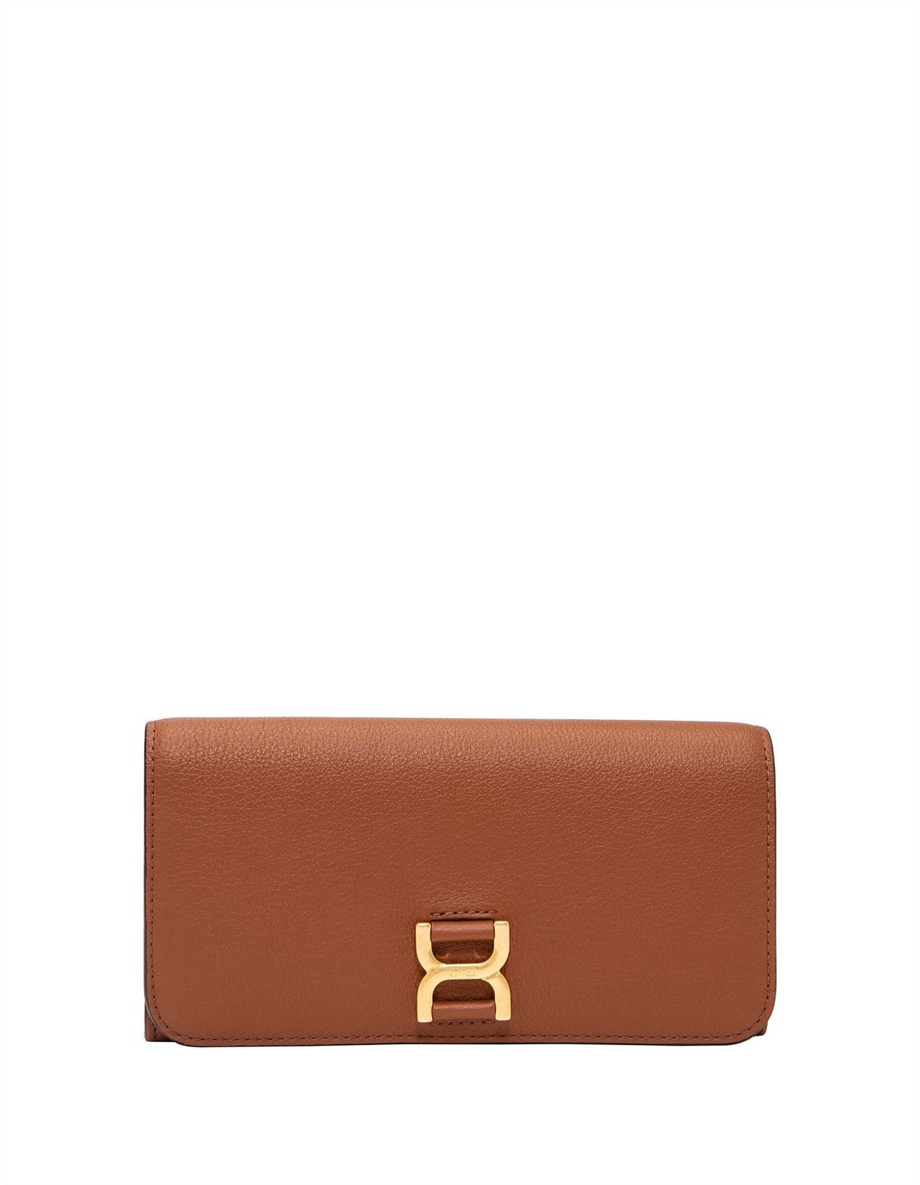 Chloe oc11z0625 Size: OS / Marcie Buckle Long Wallet in Brown Size ONE SIZE - 1 Thumbnail