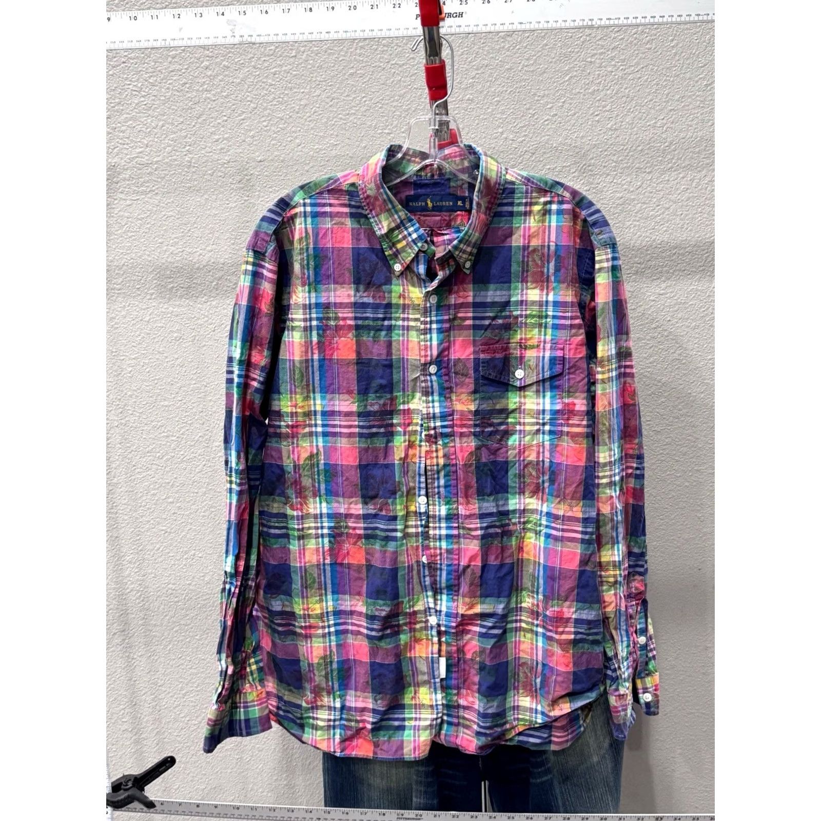 Polo Ralph Lauren Polo Ralph Lauren Plaid Floral LONG SLEEVE SHIRT XL Mens Size US XL / EU 56 / 4 - 2 Thumbnail