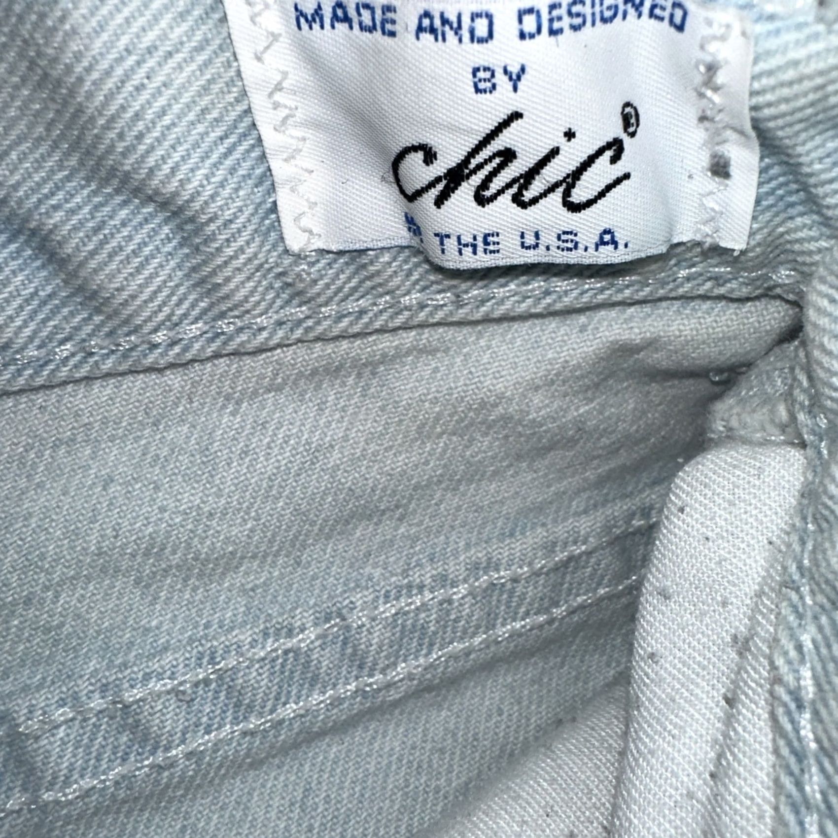 Vintage VINTAGE CHIC High Rise Mom Jeans Womens 12 Blue 100% Cotton Denim Tapered Leg ZIP Closure Pockets Jeans Mens Women Girls Boys Size 30" / US 8 / IT 44 - 2 Thumbnail
