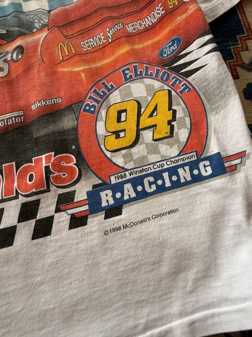 NASCAR VERY RARE 1998 Nascar Bill Elliott X McDonald's Shirt Size US L / EU 52-54 / 3 - 12 Thumbnail