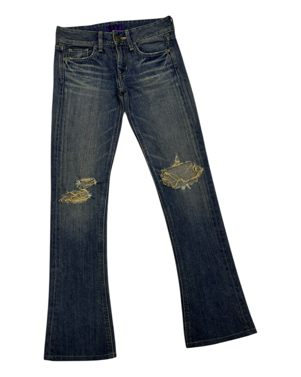 If Six Was Nine × Japanese Brand × Le Grande Bleu (L.G.B.) 🔥FLARE JEANS MADE IN JAPAN SLY BLUE BOOTCUT DENIM Size 27" / US 4 / IT 40 - 3 Thumbnail