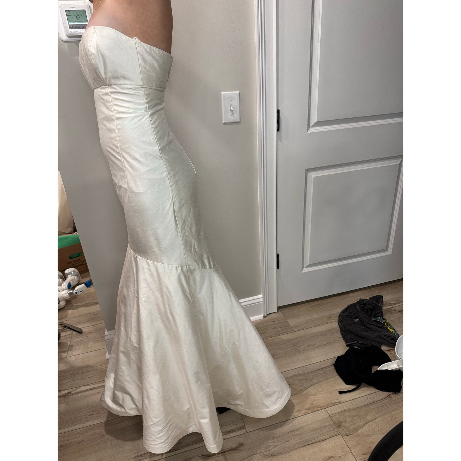 Other Jenny Yoo Wedding Dress Fit Flare 100% Silk Strapless 2 Size XS / US 0-2 / IT 36-38 - 3 Thumbnail