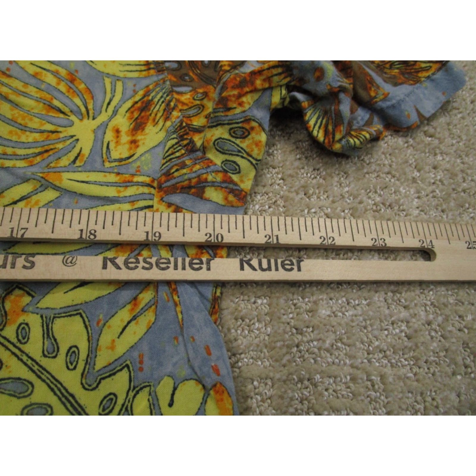 ALOHAS Margaritaville Shirt Men M Yellow Hawaiian Aloha Button-Up Short Sleeve Rayon Size US M / EU 48-50 / 2 - 5 Thumbnail