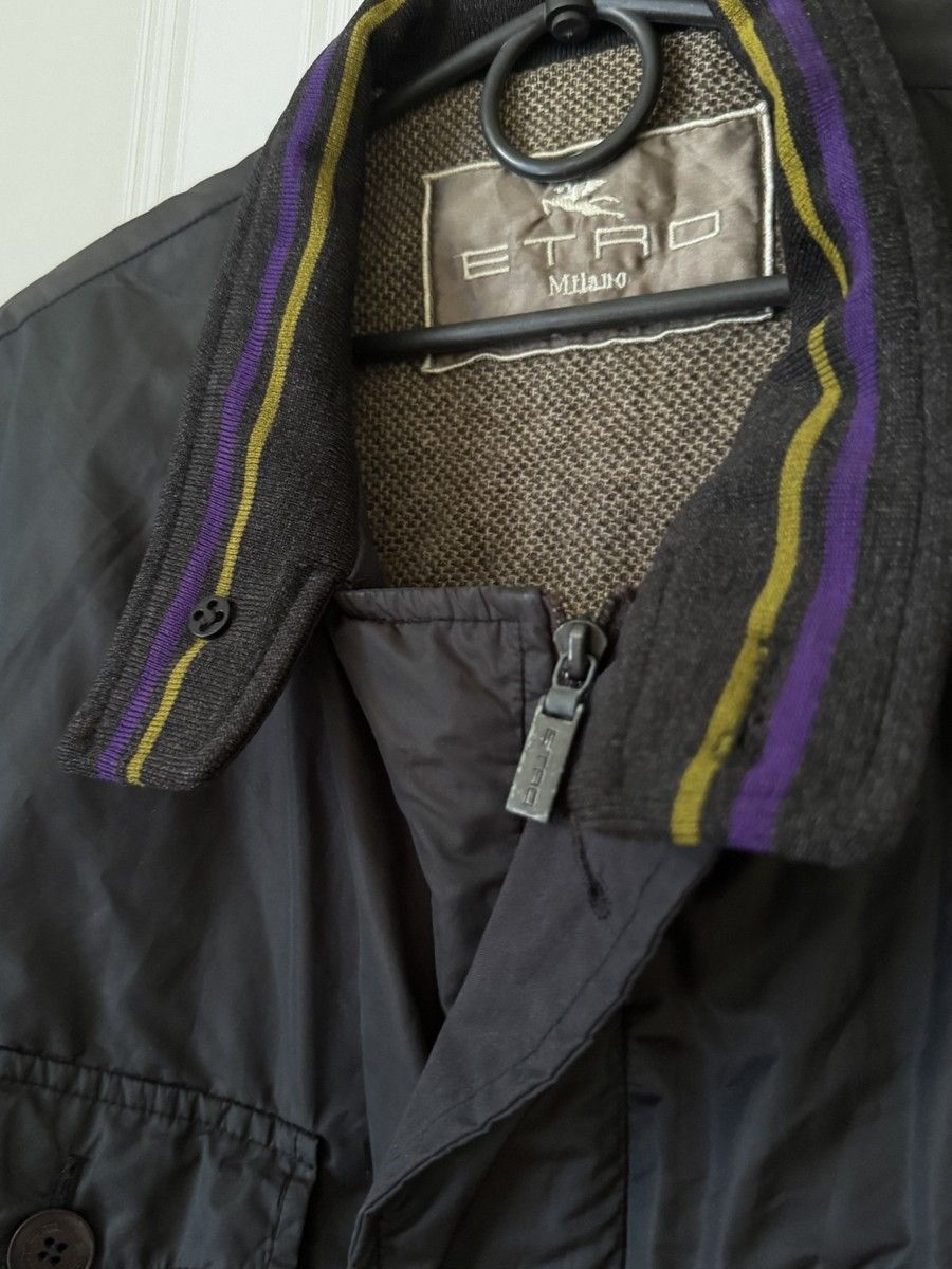 Etro Etro Milano Men’s Black Field Jacket 100% Lana Wool Size US XL / EU 56 / 4 - 7 Thumbnail