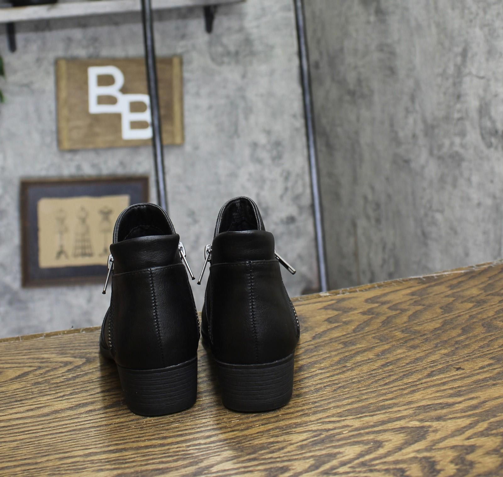 Other New Sun + Stone Leather Ankle Boots 10017856000 Black 5m Size US 5 / IT 35 - 4 Thumbnail