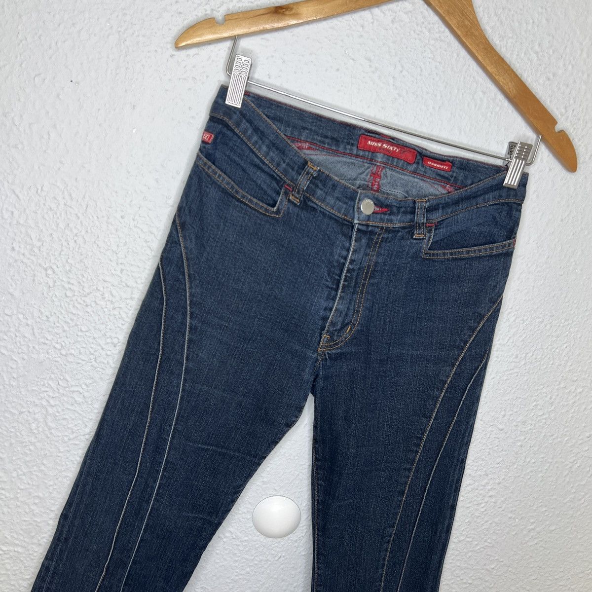 Miss Sixty Vintage Miss Sixty Jeans Denim Pants Bootcut Flared Navy Size 27" / US 4 / IT 40 - 6 Thumbnail