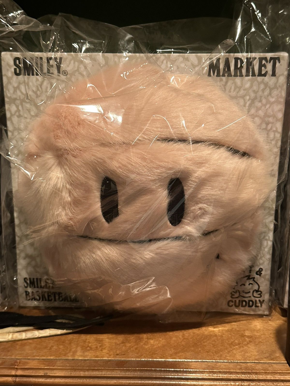 Market Chinatown Market Smiley Basketball Pillow Plush Pink Fluff Size ONE SIZE - 1 Thumbnail