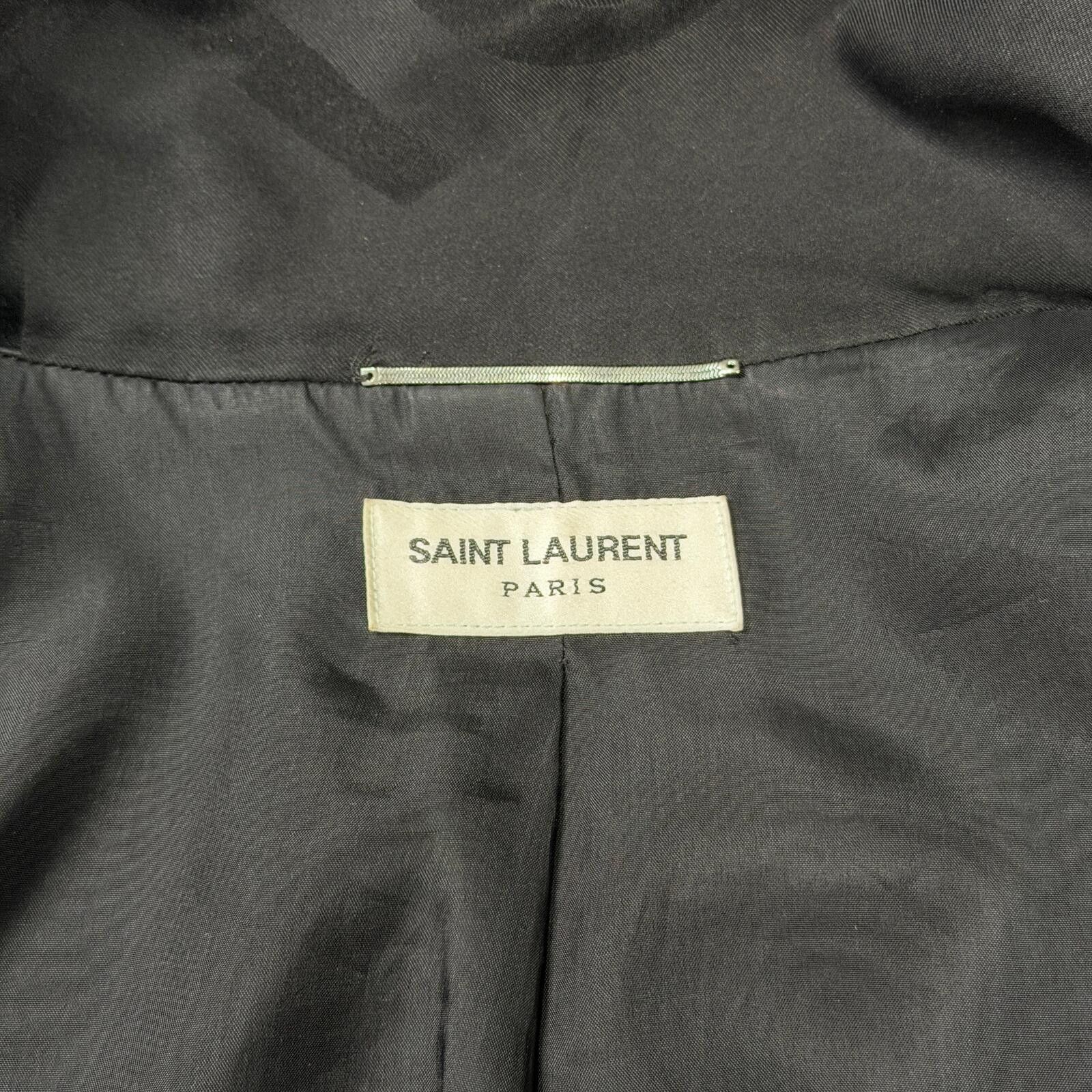 Saint Laurent Paris Saint Laurent Silk Zip-Up Jacket Size US L / EU 52-54 / 3 - 9 Thumbnail