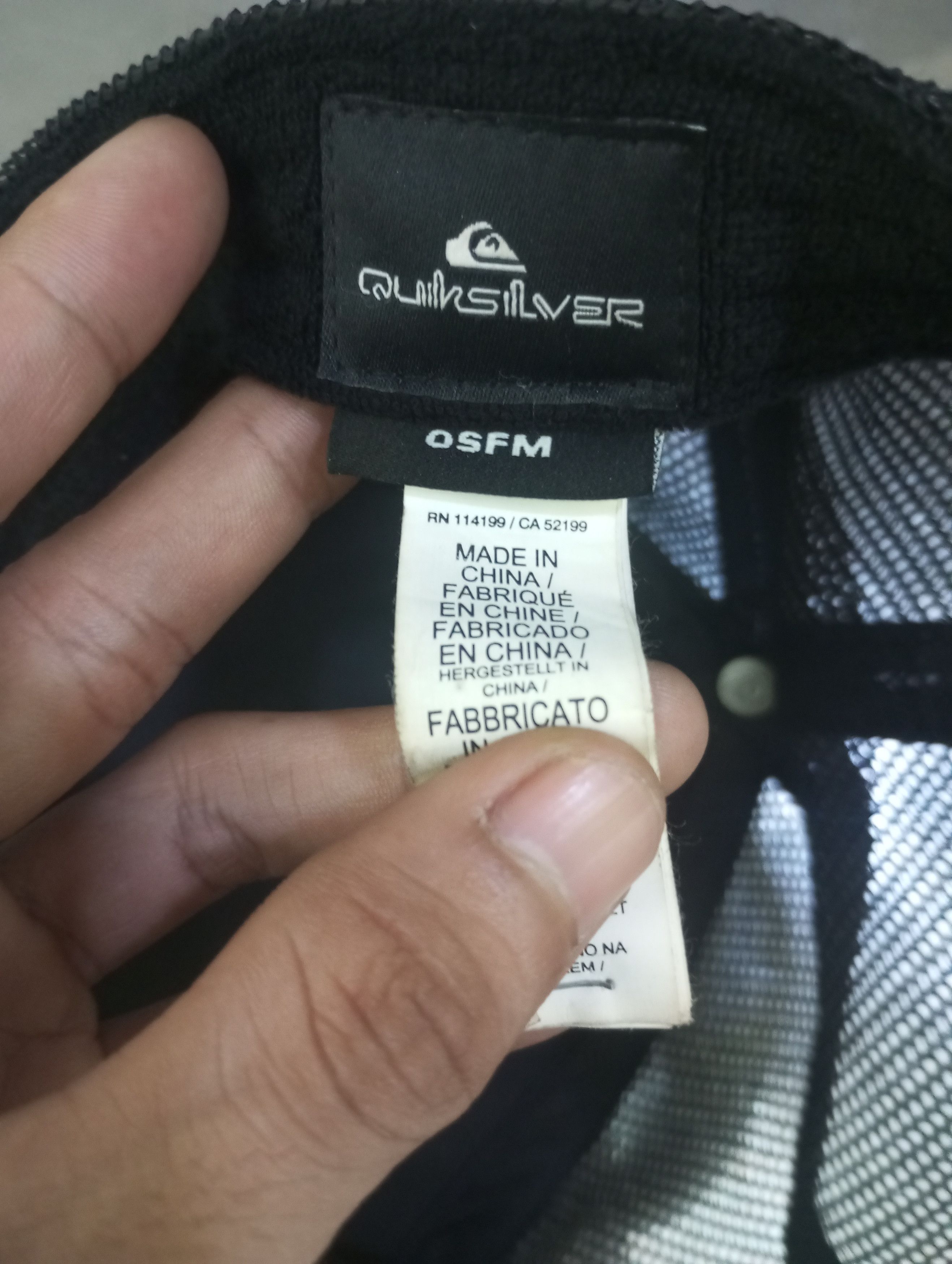 Quiksilver Vintage Black 'Quick Silfer' Foamslayer Trucker Cap Size ONE SIZE - 4 Thumbnail