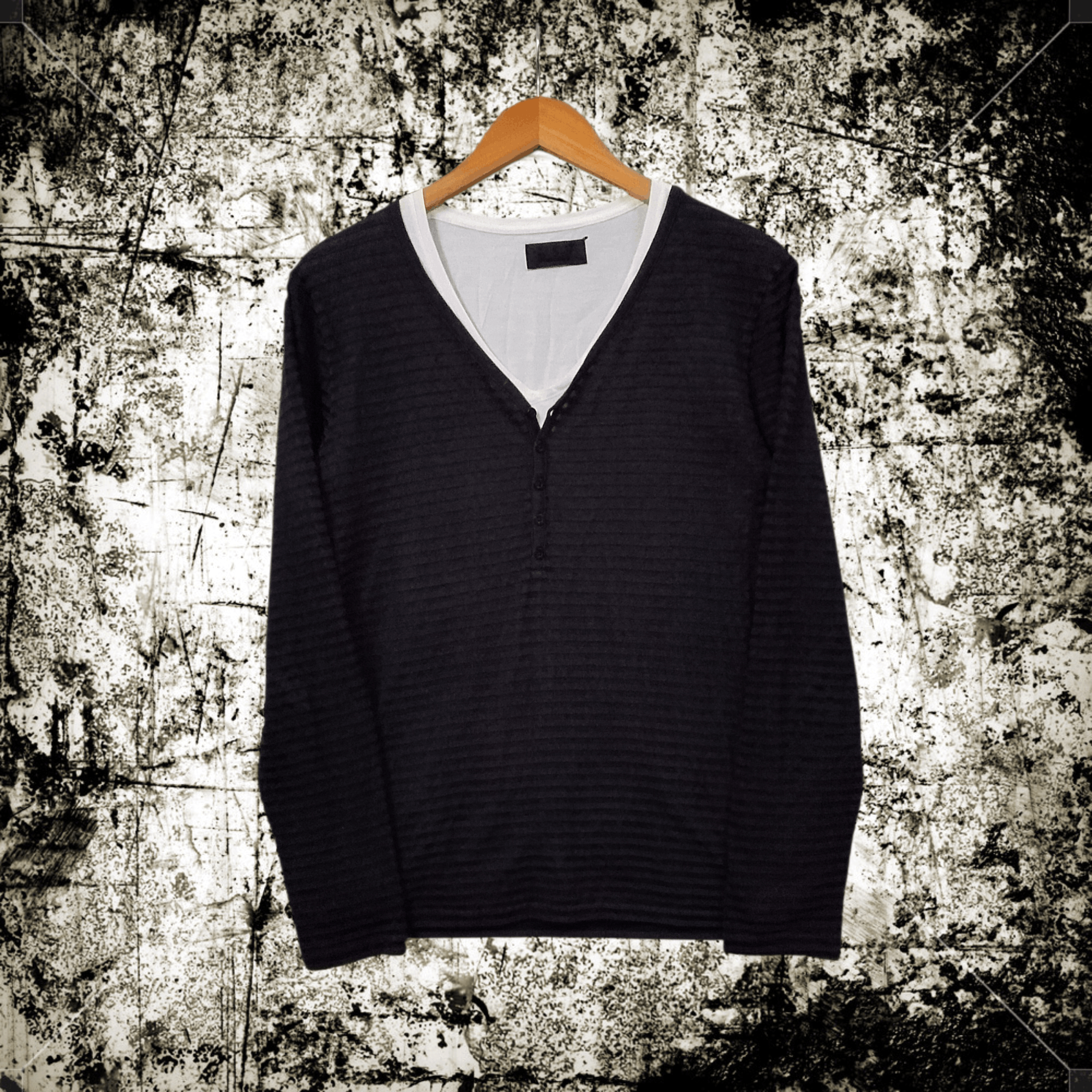 Japanese Brand 2000s Japanese Archive Vkei Layered Vneck Long