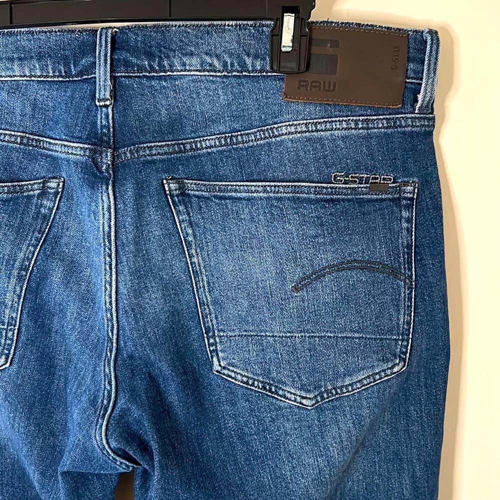 Designer G-Star RAW Straight Tapered 36/32 - 99% Ctn 1% el - med blue Size US 36 / EU 52 - 5 Thumbnail