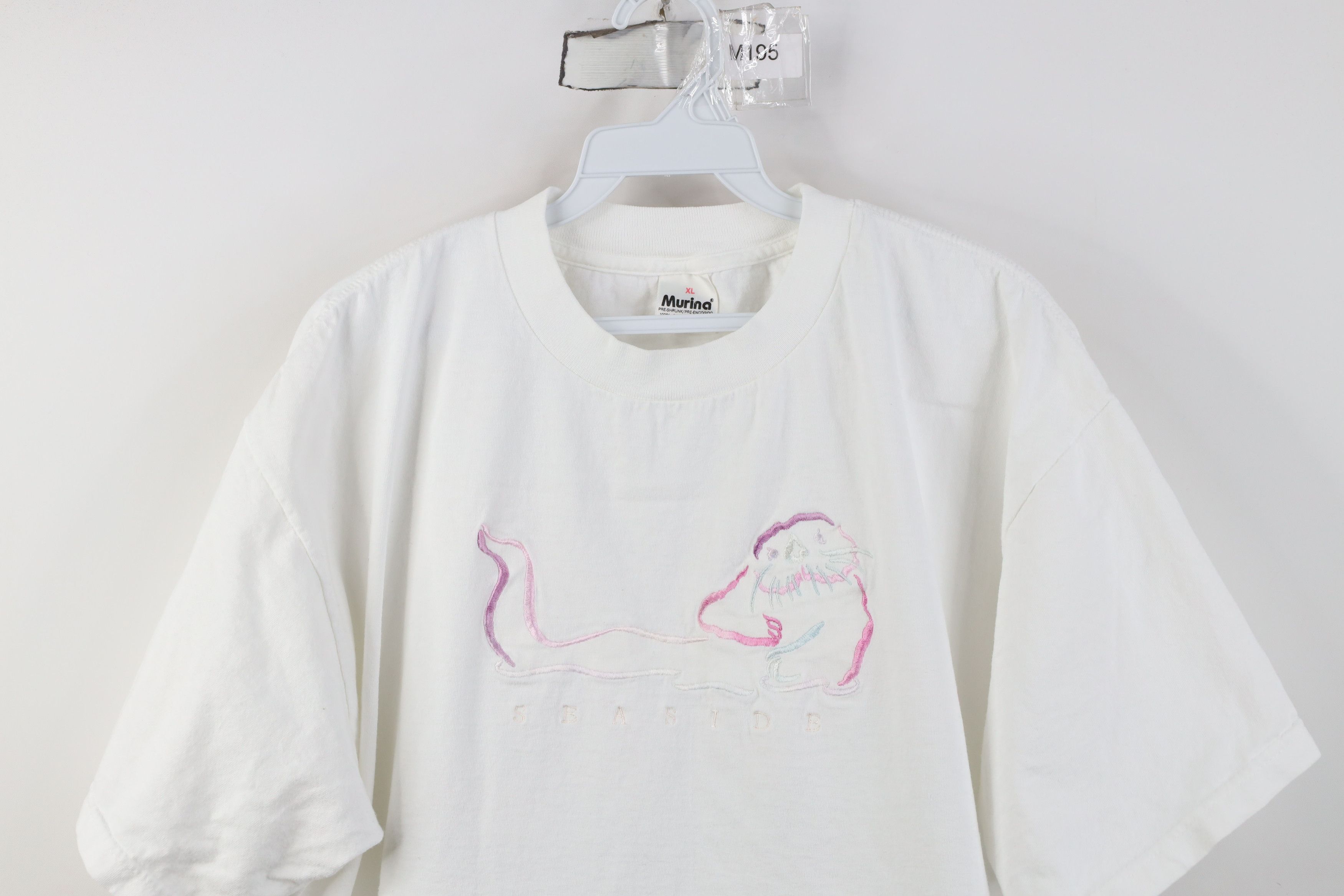 Vintage Vintage 90s Streetwear Otter Short Sleeve T-Shirt White USA Size XL / US 12-14 / IT 48-50 - 2 Thumbnail