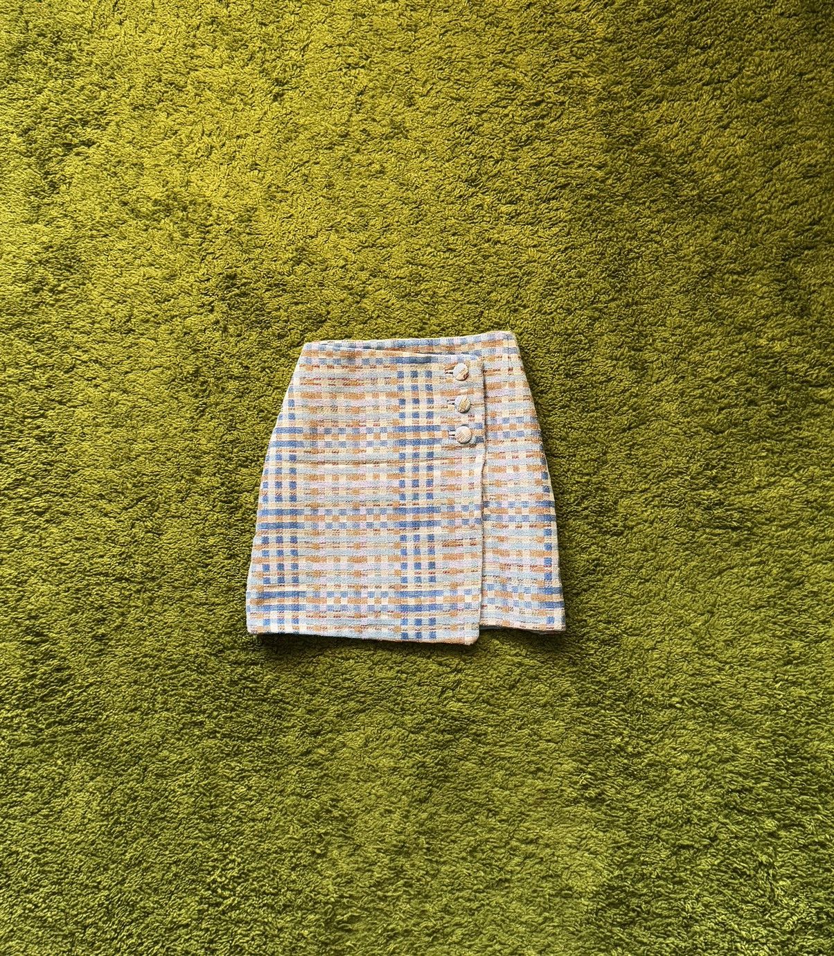 Sezane oldmoney style tweed mini skirt