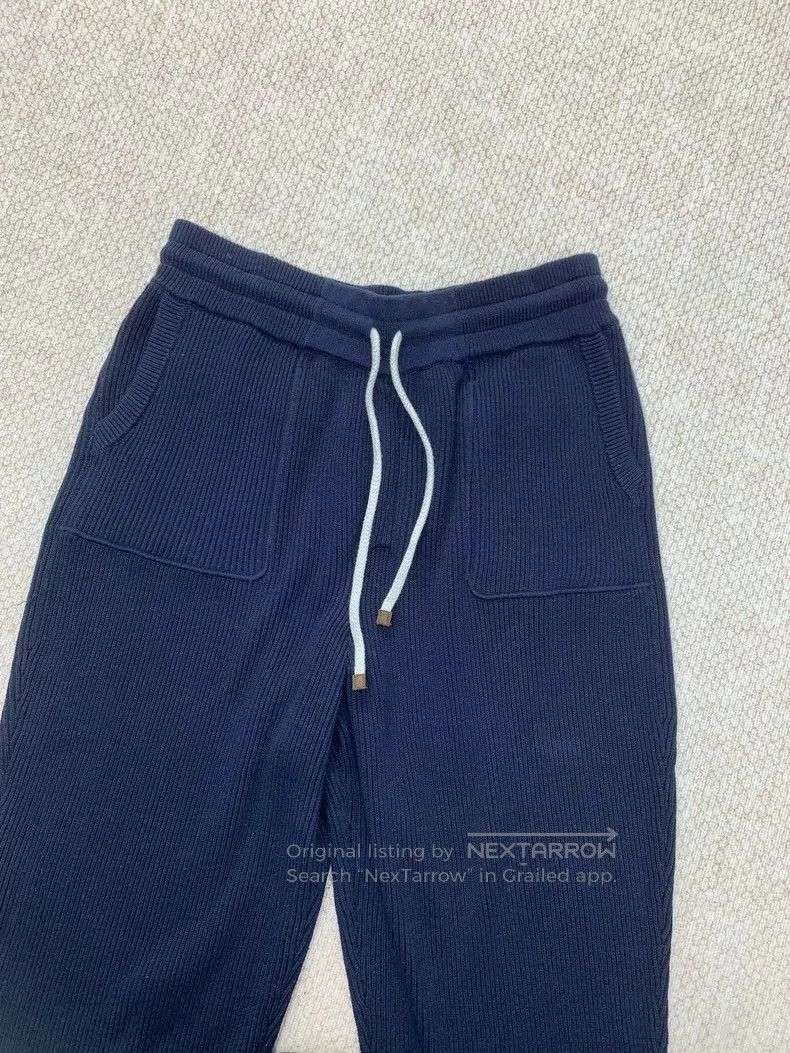 Brunello Cucinelli Cotton Sweatpants Blue.