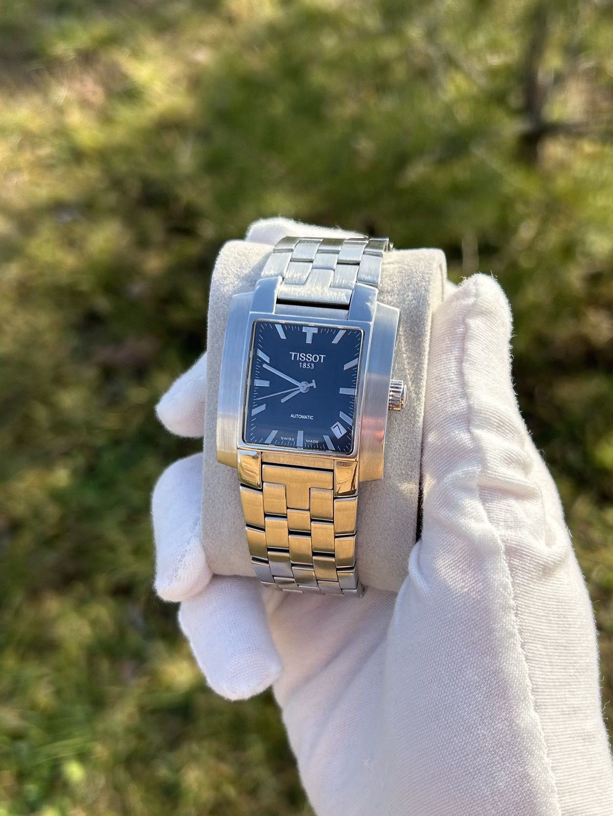 Vintage Tissot Automatic Watch Square Wristwatch L864/984 Swiss 2000 in Black, Men's — image 5 of 6