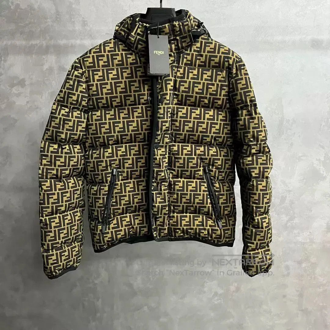 Fendi Fendi Logo Printed Down Cotton Jacket. Size US S / EU 44-46 / 1 - 1 Thumbnail