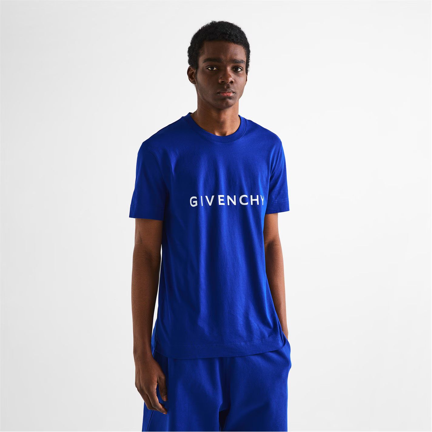 Givenchy o1g2r1mq0426 Slim Fit T-Shirt in Blue Size US L / EU 52-54 / 3 - 3 Thumbnail