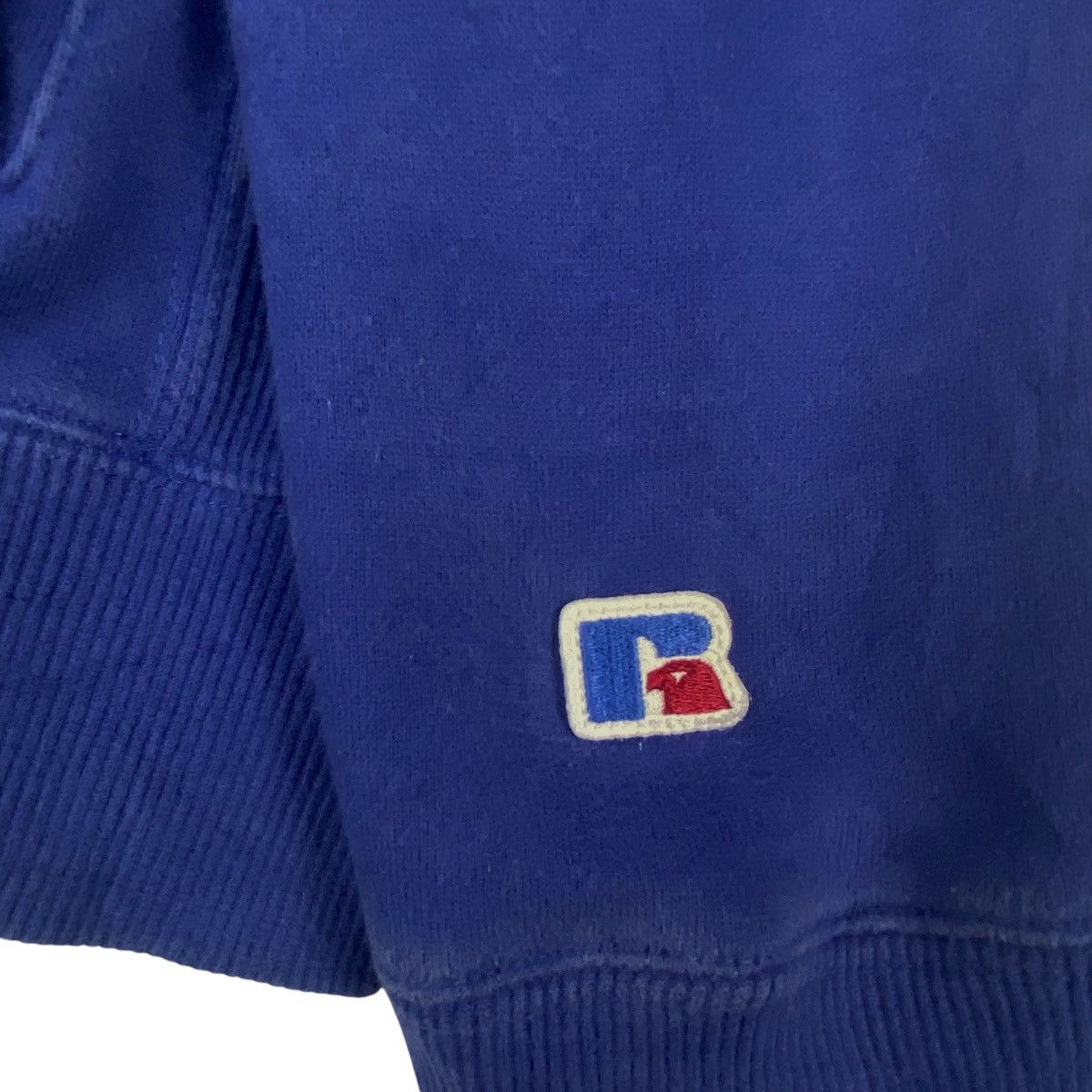 Vintage Vintage Russell Athletic Hoodie Sweater Navy Blue Size XL Size US XL / EU 56 / 4 - 9 Thumbnail