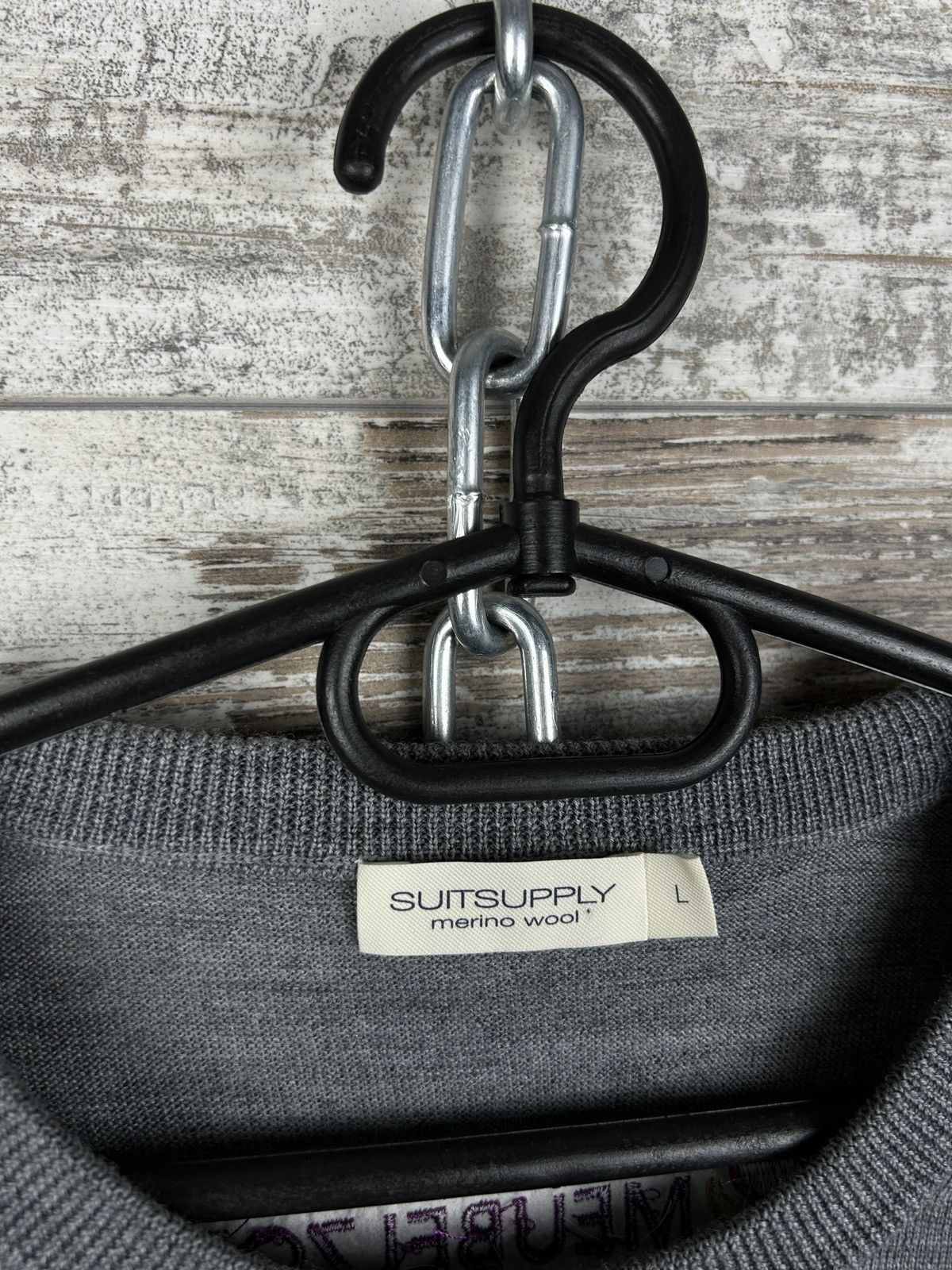 Suitsupply × Vintage Mens Suitsupply merino wool sweater luxury size L knitwear Size US L / EU 52-54 / 3 - 4 Thumbnail