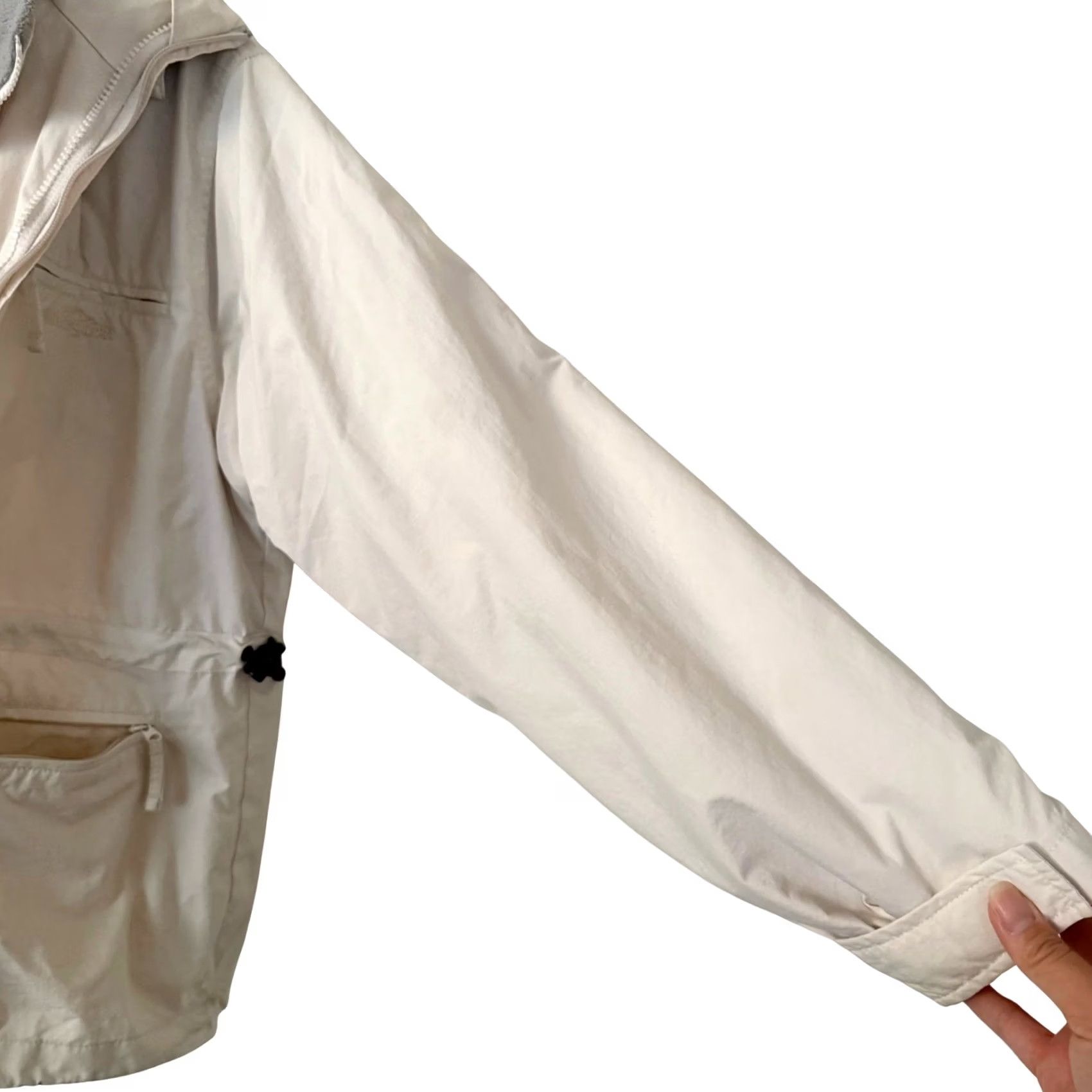 Vintage Women's White Sierra 2-in-1 Fleece + Water Resistant Windbreaker Snow Jacket-Med Size M / US 6-8 / IT 42-44 - 6 Thumbnail