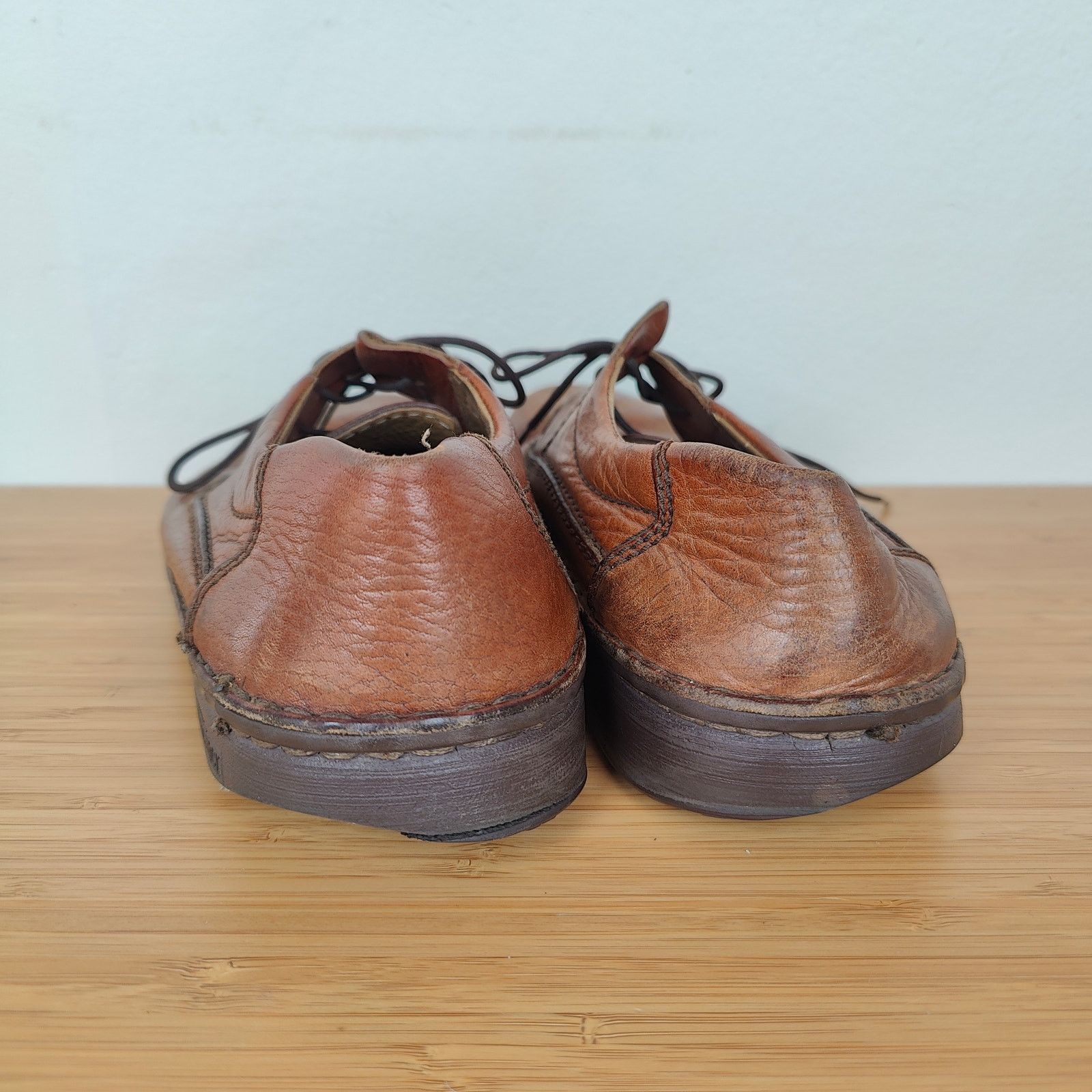 Birkenstock Birkenstock Memphis Loafers Mens 7 Womens 9 Brown Leather Size US 7 / EU 40 - 4 Thumbnail
