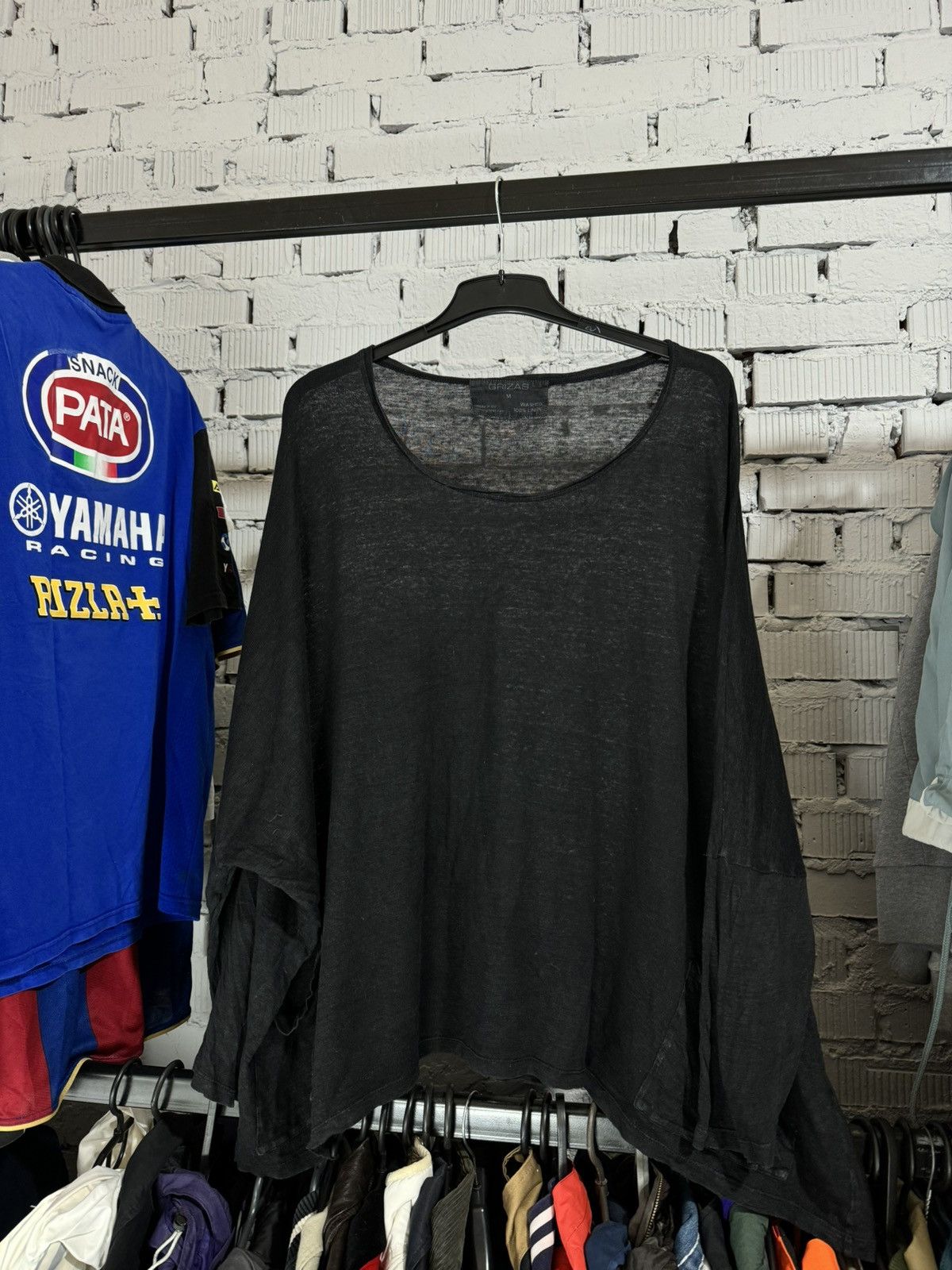 Japanese Brand Grizas Asymmetric Washed Oversized Elephant Dress Tunic Top Size M / US 6-8 / IT 42-44 - 2 Thumbnail