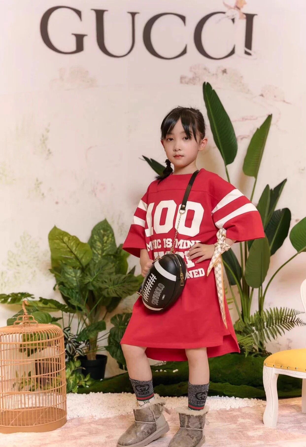 Gucci Gucci Red 10Y Kids White Logo Tee Size XXS / US 00 / IT 34 - 2 Thumbnail