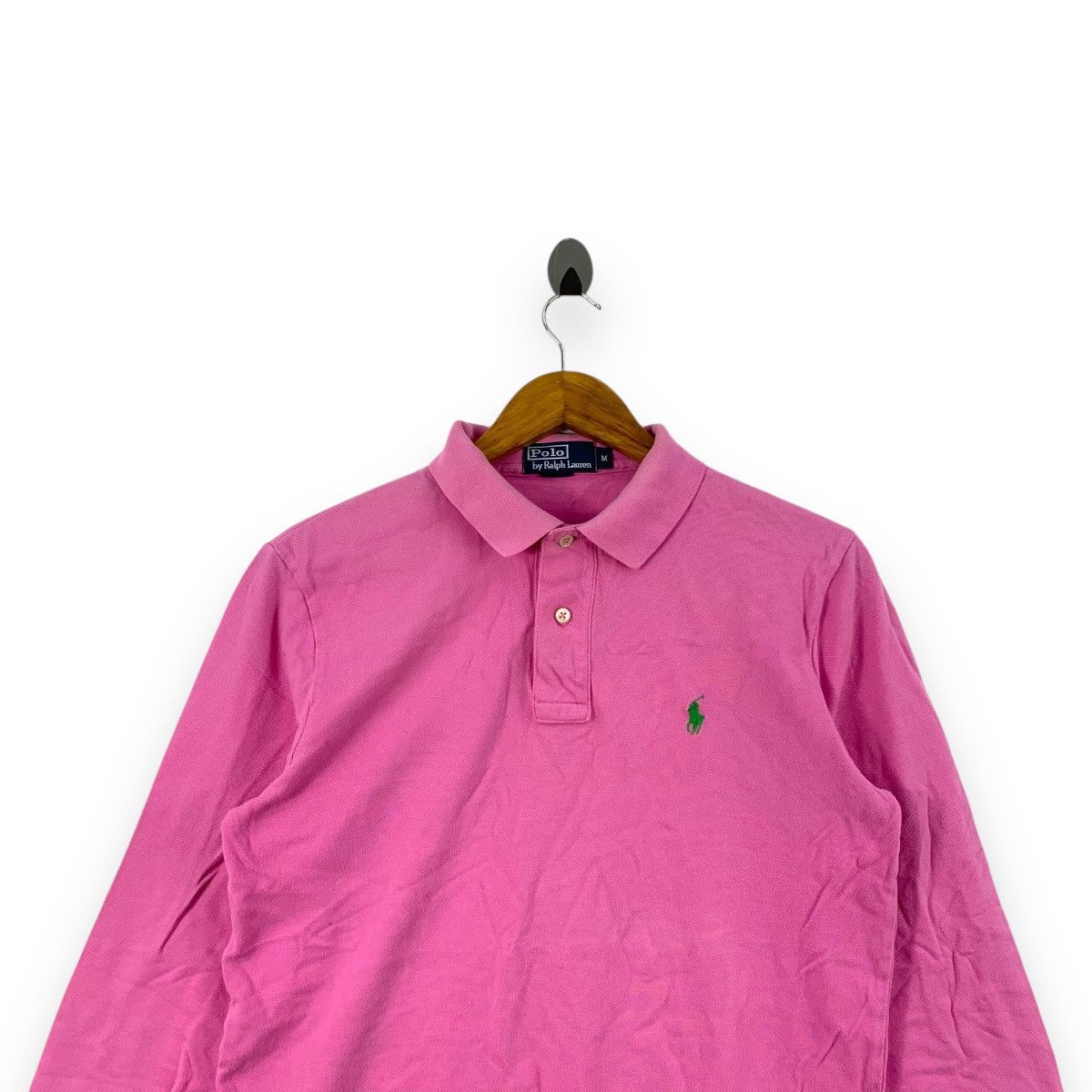 Polo Ralph Lauren Vintage POLO RALPH LAUREN Small Pony Pink Polo Tee Shirt Top Size M / US 6-8 / IT 42-44 - 2 Thumbnail