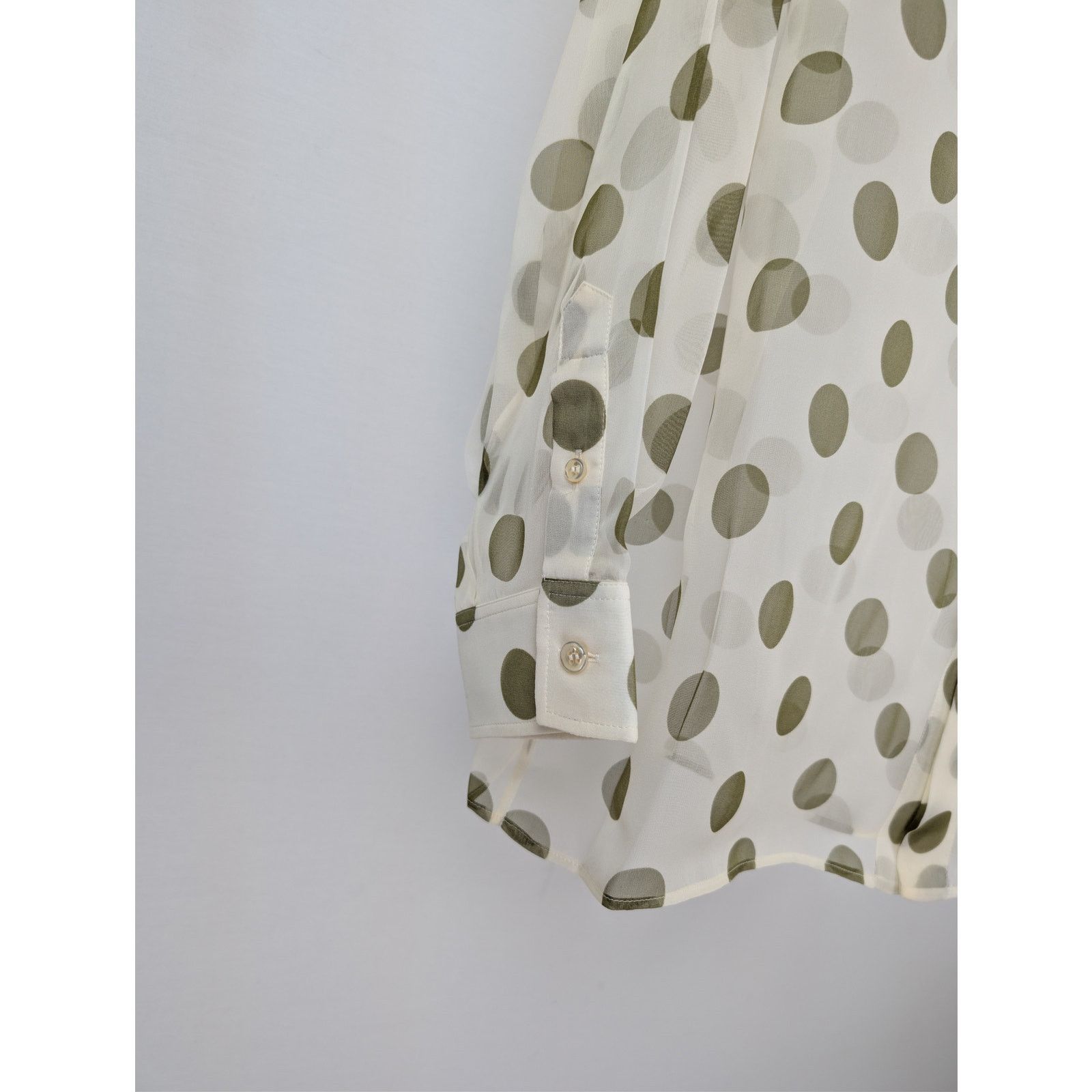 Saint Laurent Paris o1rshd1 Chemise Col Universe Polka Dot Button up Shirt Size US M / EU 48-50 / 2 - 6 Thumbnail