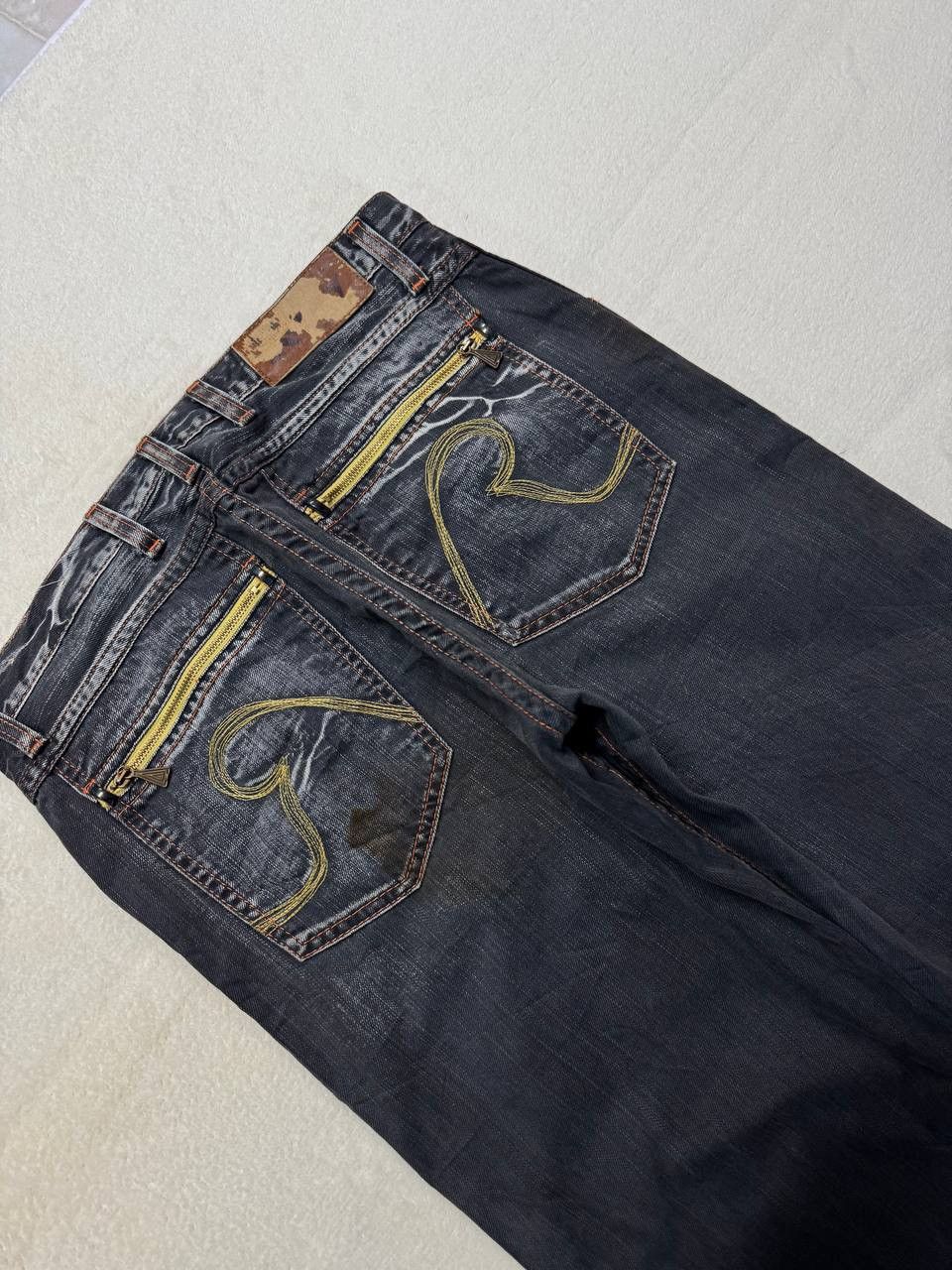 Japanese Brand SICK Vintage Replay Smoke Washed Style Distressed Denim Jean Size US 31 - 19 Thumbnail