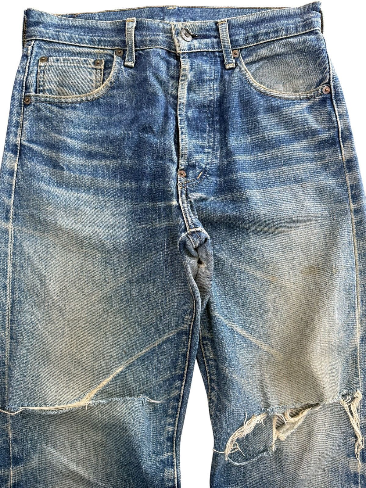 Levi's Vintage Clothing Vintage Levis LVC Big E 701xx Buckle Back Size US 30 / EU 46 - 3 Thumbnail