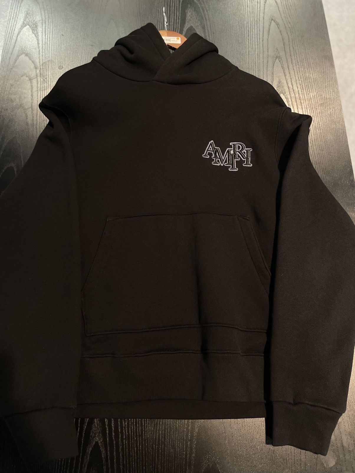 Amiri Size L - Amiri Appliqué Logo Hoodie in Black Size US L / EU 52-54 / 3 - 1 Thumbnail