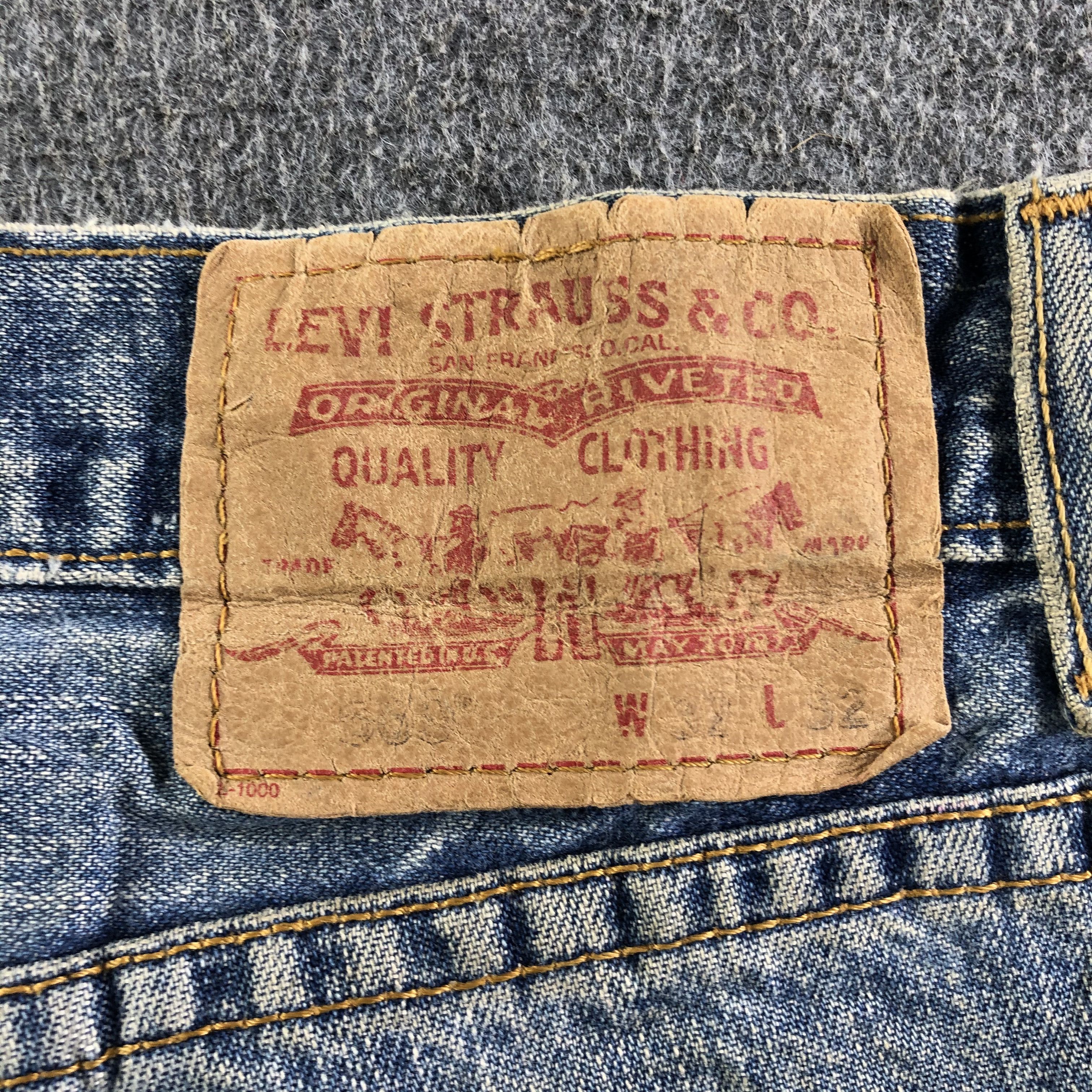 Levi's Vintage Blue Wash Levis 569 Jeans-J4192 Size US 34 / EU 50 - 5 Thumbnail