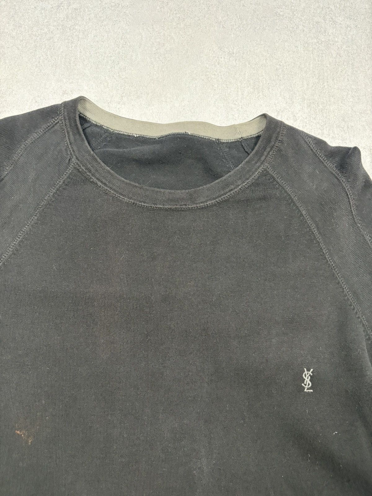 Yves Saint Laurent Vintage Distressed Yves Saint Laurent YSL Sweatshirt Logo Size US XL / EU 56 / 4 - 5 Thumbnail