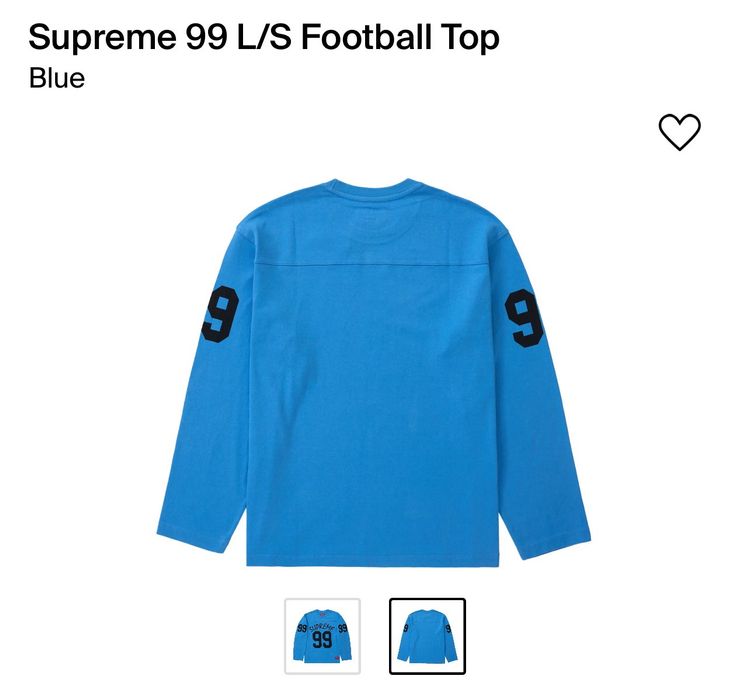 Supreme Supreme 99 L/S Football Top size XXL | Grailed