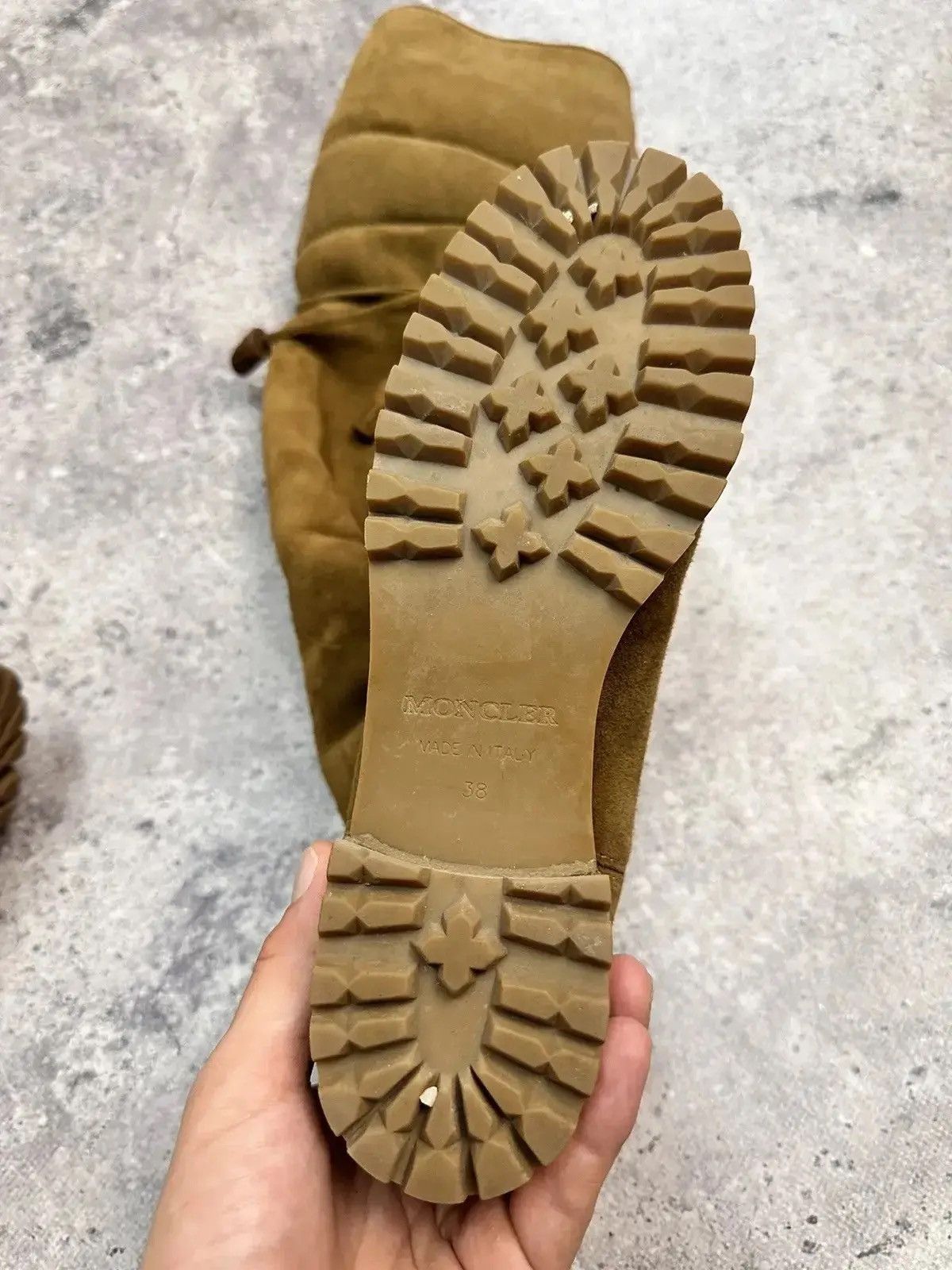 Genuine Leather × Moncler × Moncler Grenoble Vintage Moncler Leather suede boots high Luxury Size US 8 / IT 38 - 4 Thumbnail