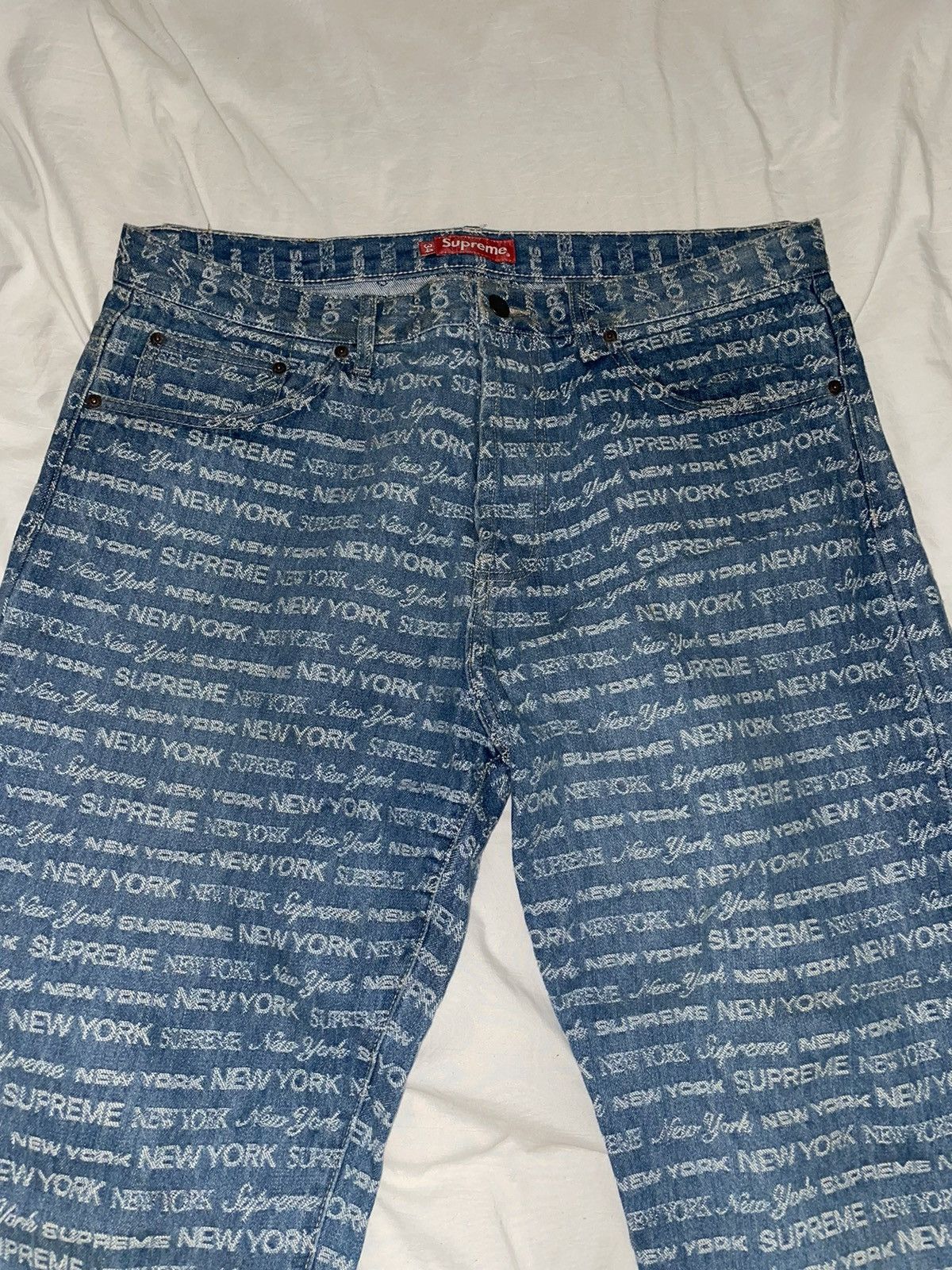 Supreme Supreme Multi Type Jacquard Regular Jean | Grailed